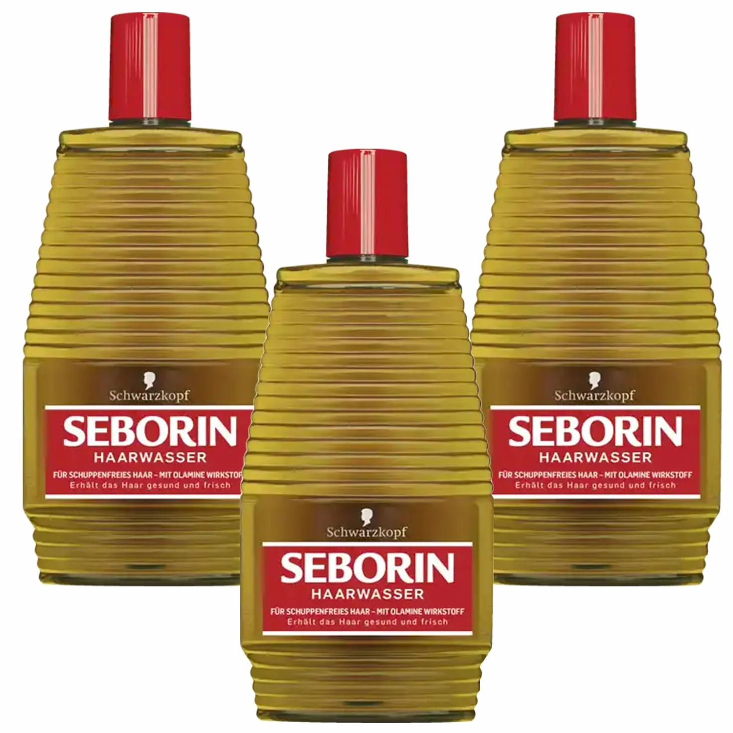 Schwarzkopf Seborin Lot de 3 toniques capillaires pour cuir chevelu sec et anti-pellicules 400 ml chacun
