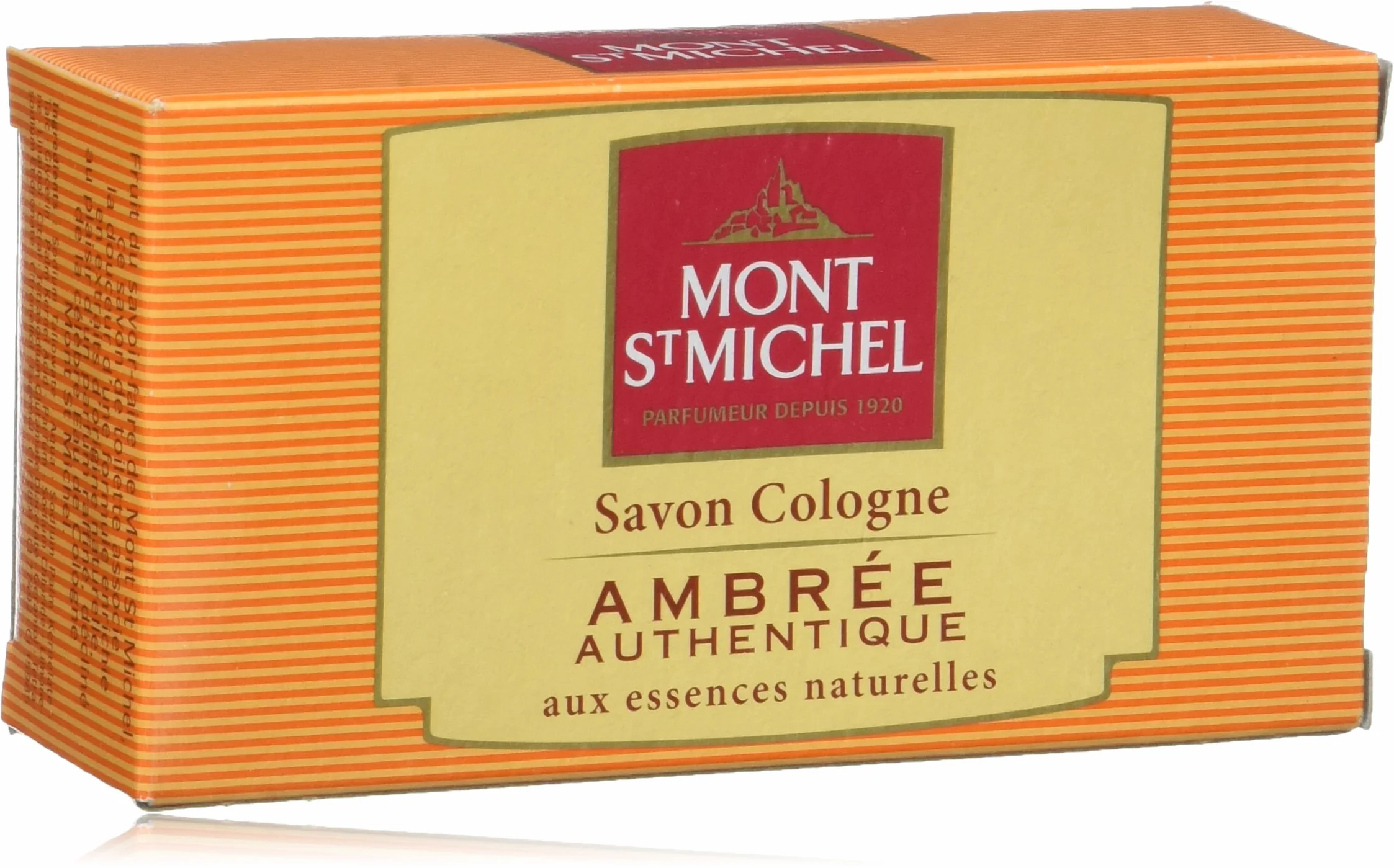 Mont St Michel - Savon Cologne Solide - Ambrée Authentique - 125 g- Lot de 8