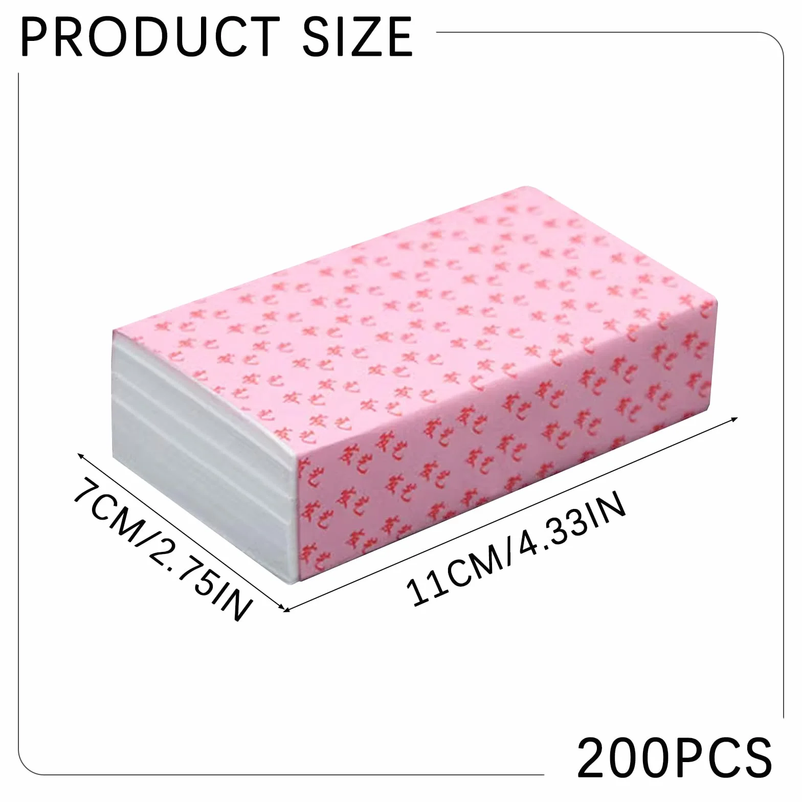 Papier Permanent Cheveux Curling Styling Paper 200 Pièces pour Salon de Coiffure