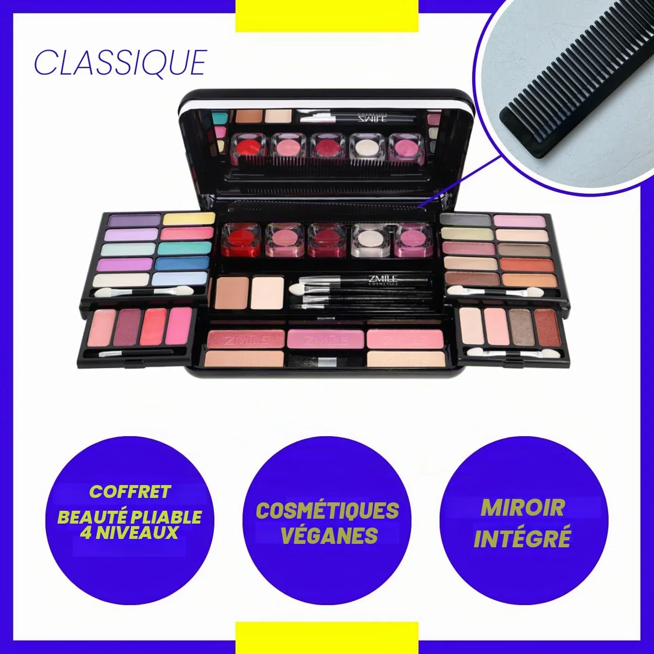 Palette de Maquillage 'Classic' ZMILE Cosmetics véganes