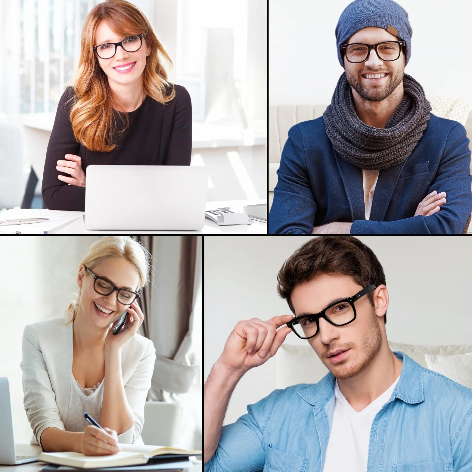 KEYRI 2 Paires Lunettes Anti Lumière Bleue Gaming Ordinateur Transparentes Hommes Femmes Léger Blocage Bleue Anti Fatigue