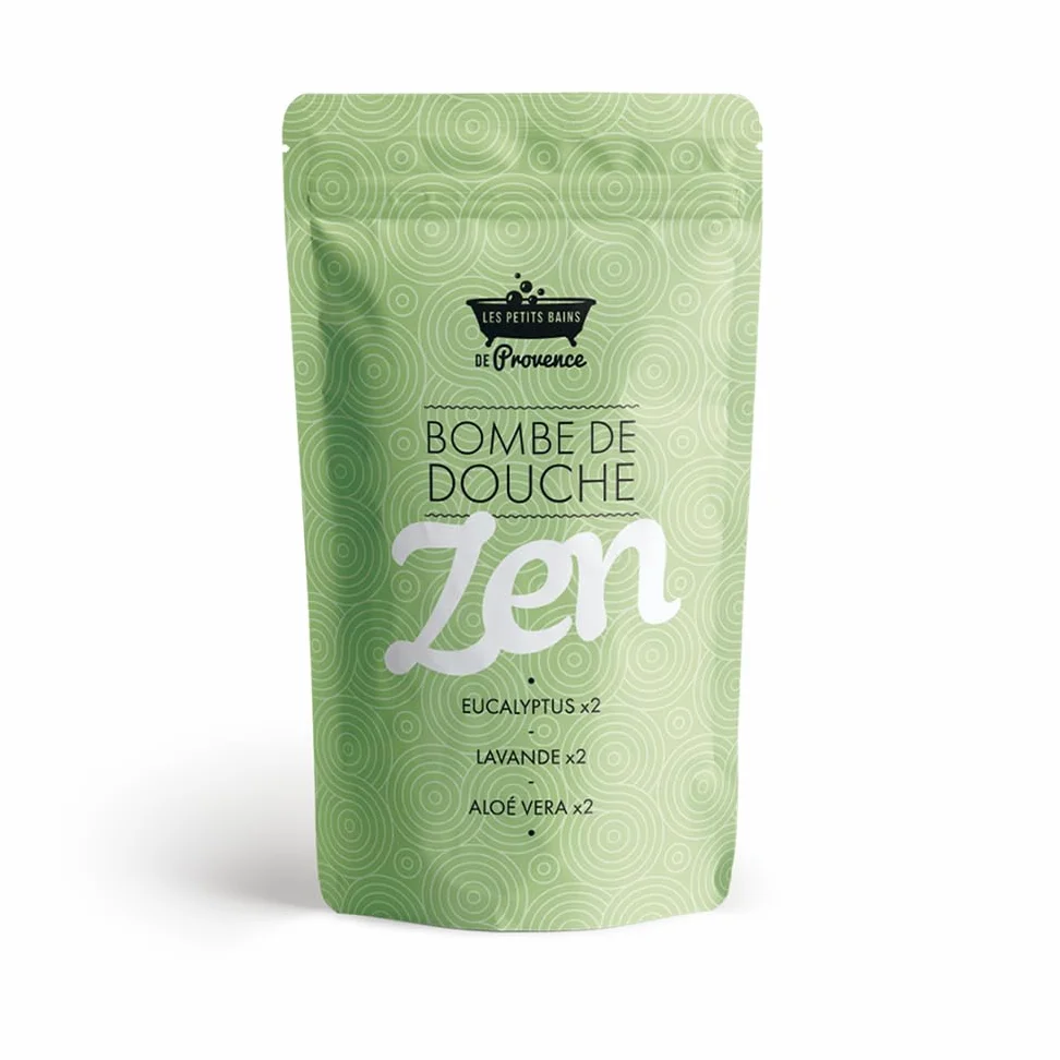 Bombes de Douche Relaxantes Pack Zen 6 Pièces Lavande Eucalyptus Aloé Vera Fabriqué en Provence