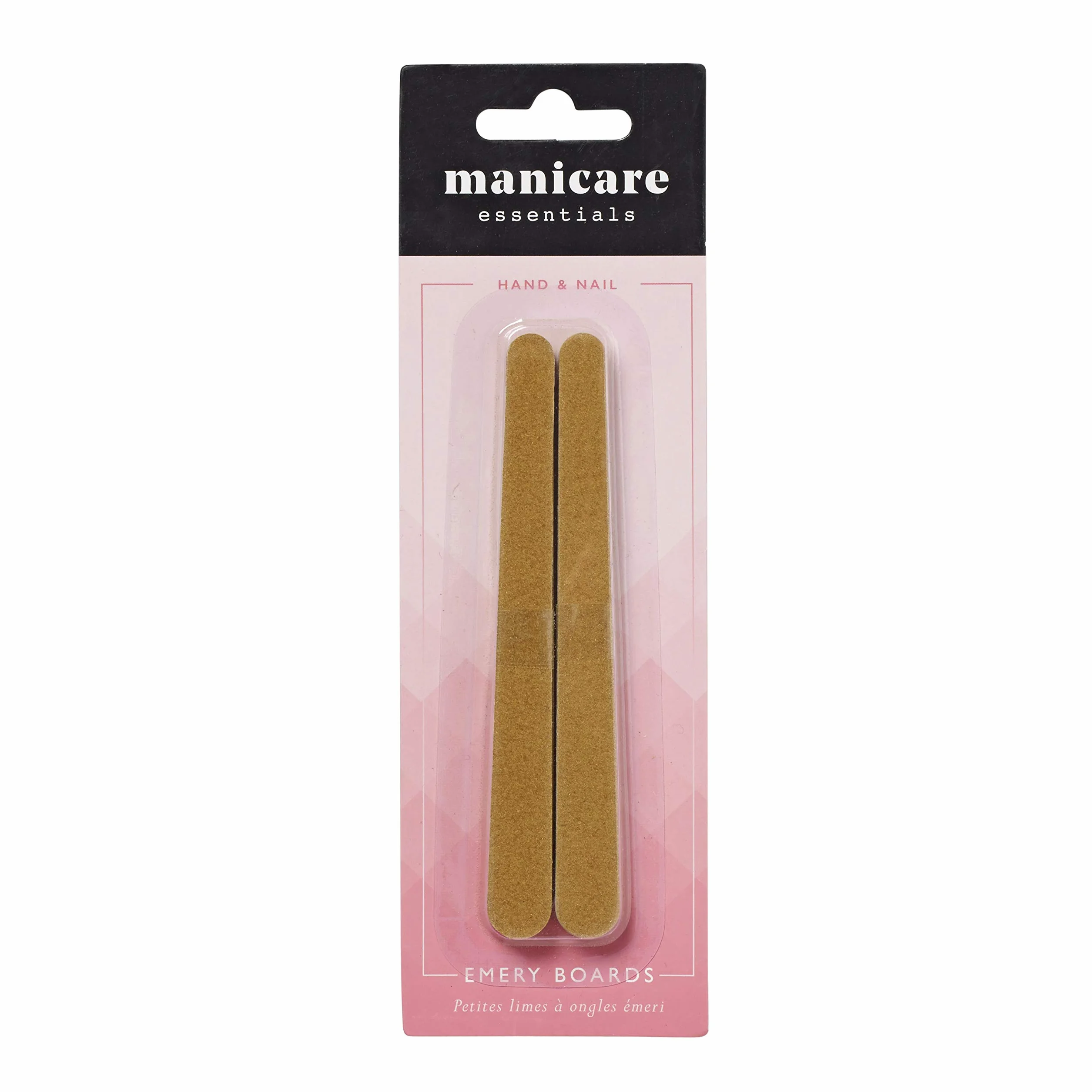 Manicare Limes à Ongles Lot de 10 Classiques en Papier Émeri Double Face Grain Fin Grossier Manucure Pédicure