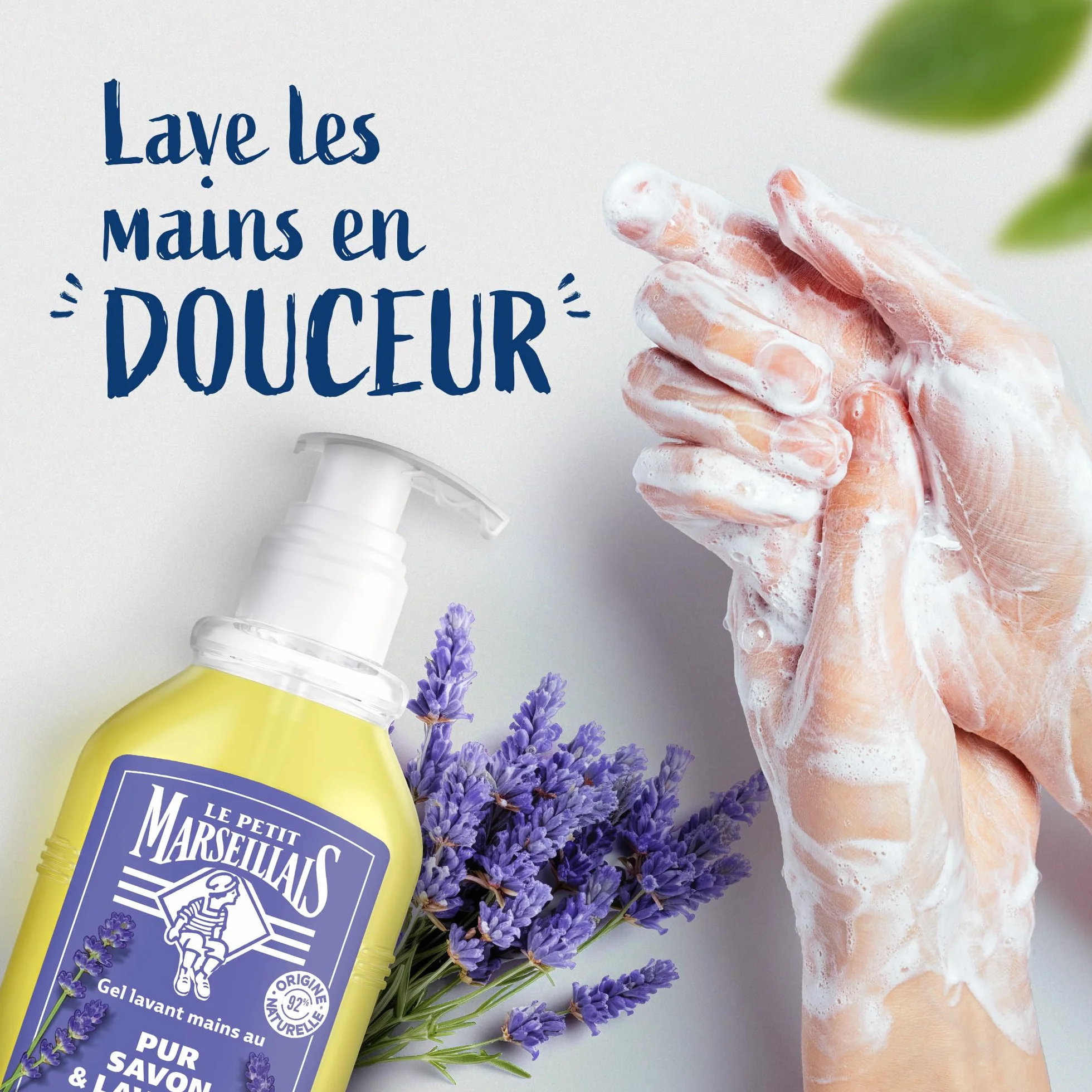 Le Petit Marseillais Gel Lavant Mains Pur Savon & Lavande 300 ml – Savon Liquide pH Neutre