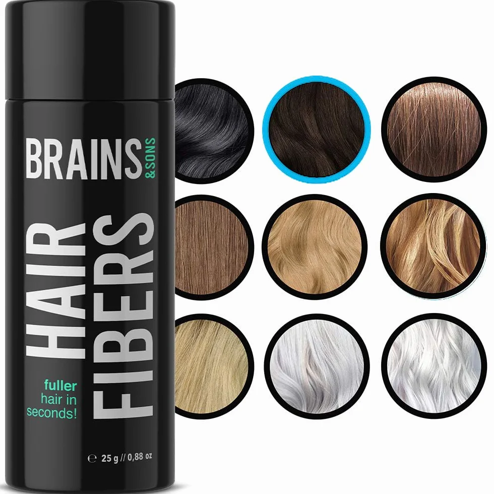 Hair Fiber Densificateur de cheveux 25g brun foncé