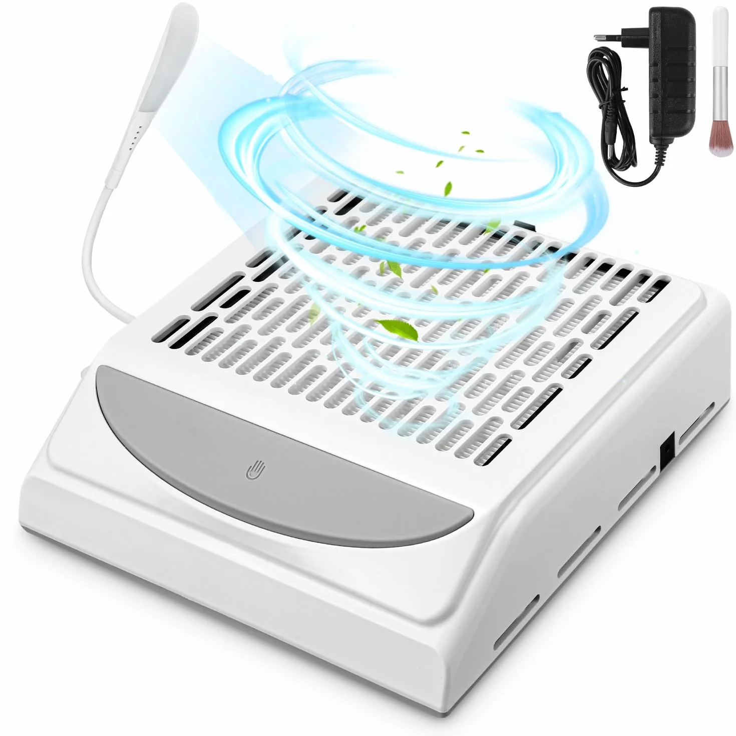 Yulado Aspirateur à ongles 100 W, 5000 tr/min, blanc, professionnel, ménage et aspiration de la poussière