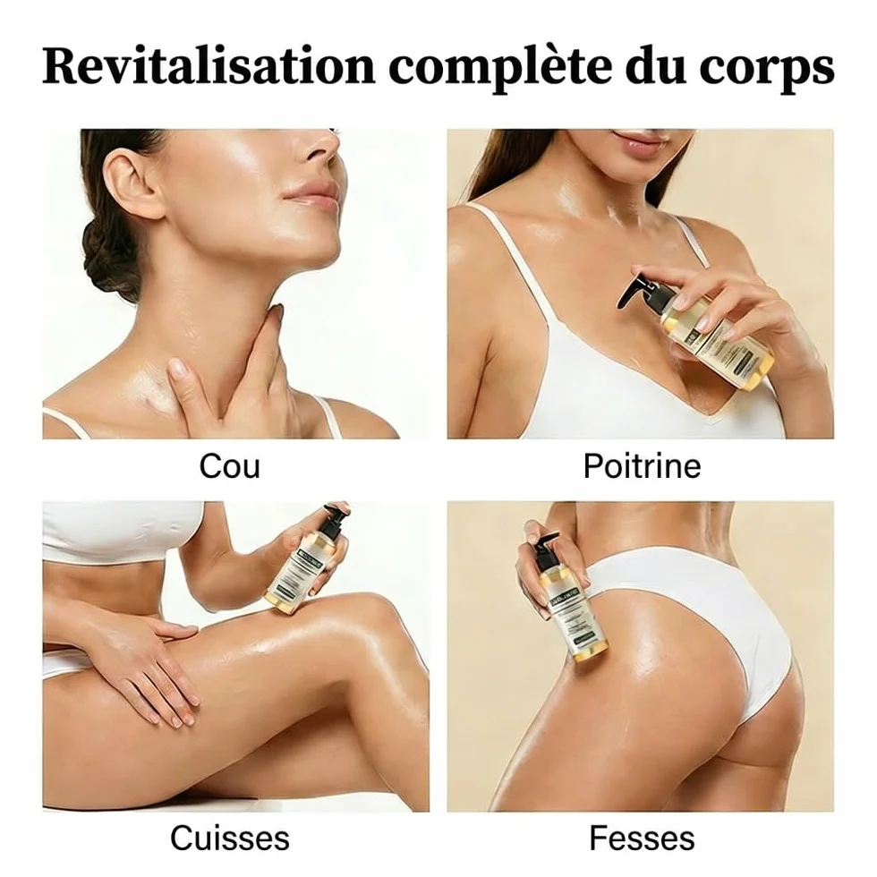 Huile Corporelle Liftante Au Collagène, Anti Cellulite, Raffermissante, Hydratante (1pcs)