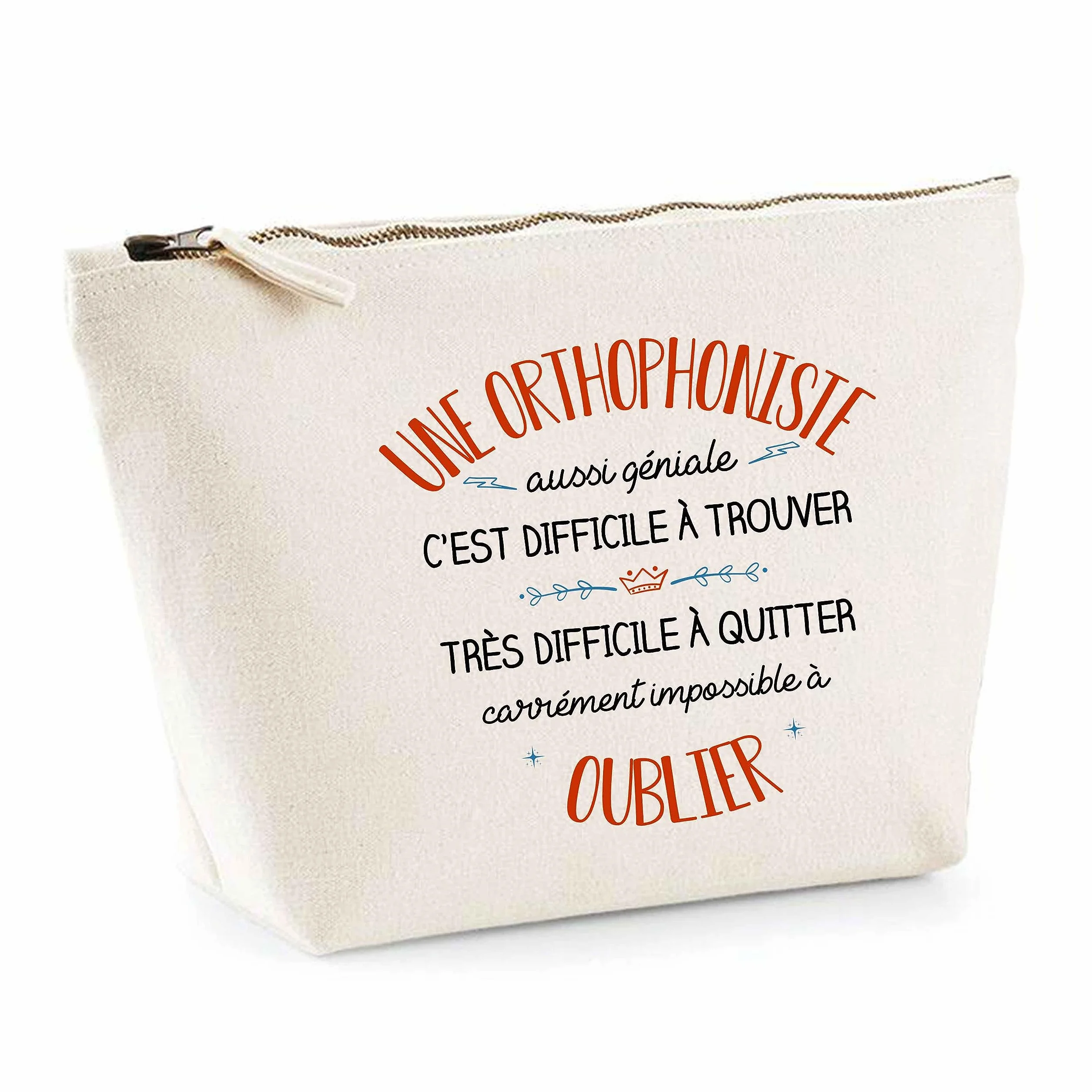 Trousse Une Orthophoniste Aussi géniale | Pochette Toilette Maquillage Idée Sac Cadeau