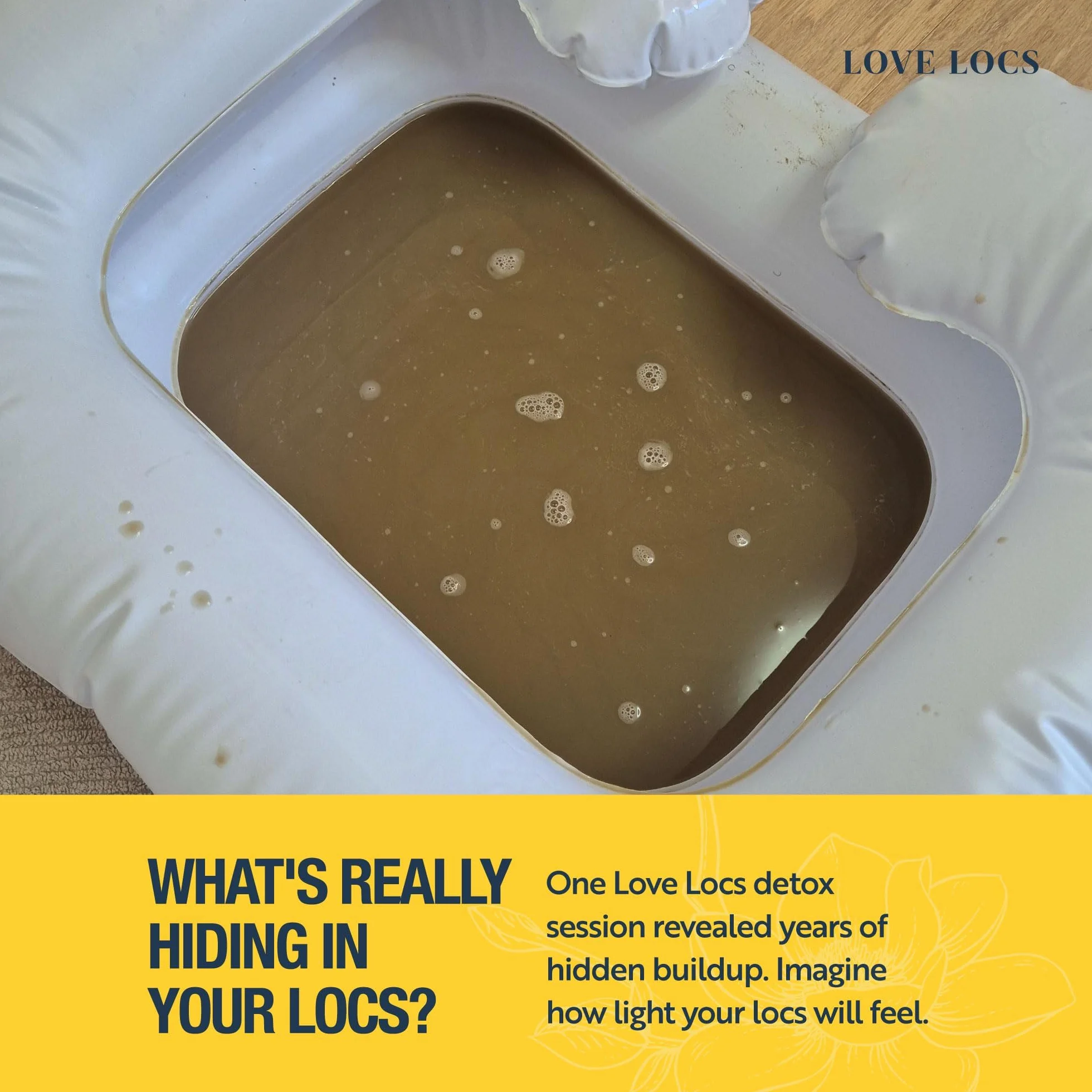 Love Locs Poudre Détox Dreadlocks au Vinaigre de Cidre de Pomme | Bain Détox Locks et Dreads | Nettoyant Clarifiant Cuir Chevelu | Soin Naturel Sans Résidus pour Dreadlocks