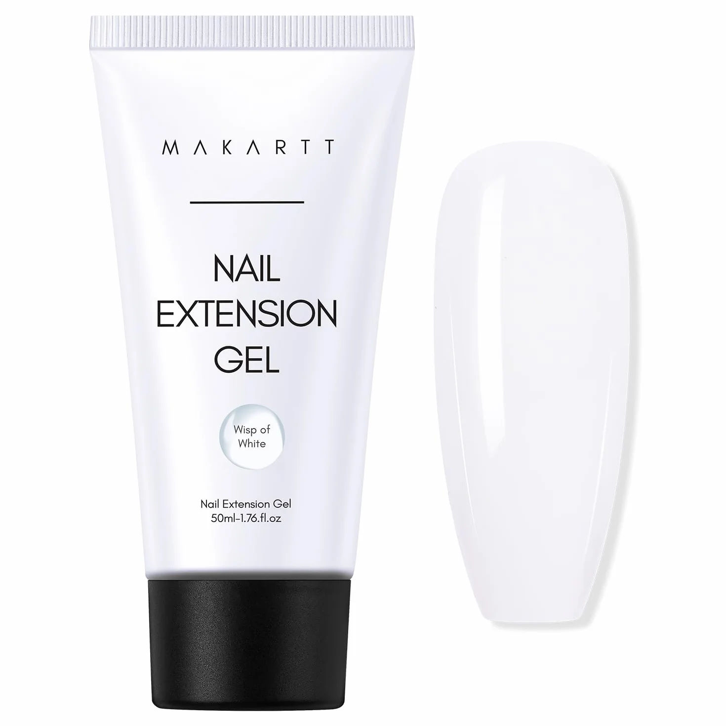 Makartt Poly Gel Ongles 50ML Blanc Rose Transparent Rosé 3D Longue Durée Construction Rapide