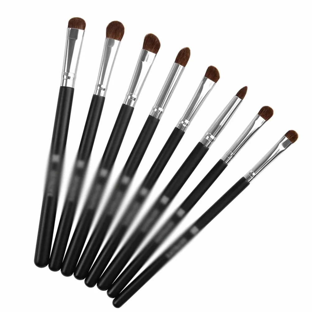 Ensemble de 8 pinceaux de Maquillage Outils de beauté Ensemble de pinceaux for Ombre à paupières 8 pinceaux de Maquillage fumés