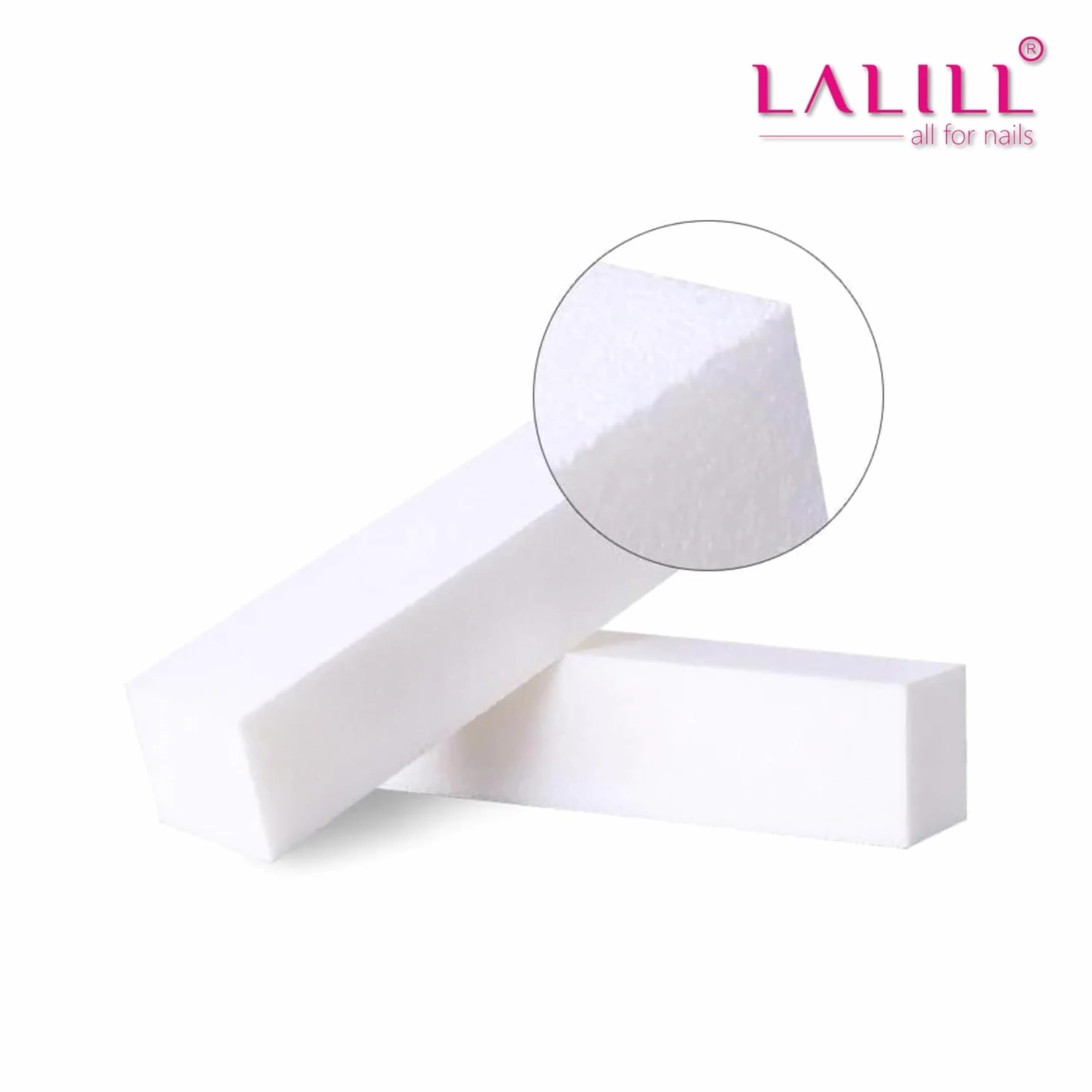 LALILL Lot de 10 Lime à Ongles Bloc de Ponçage 9,5 x 2,5 x 2,5 cm