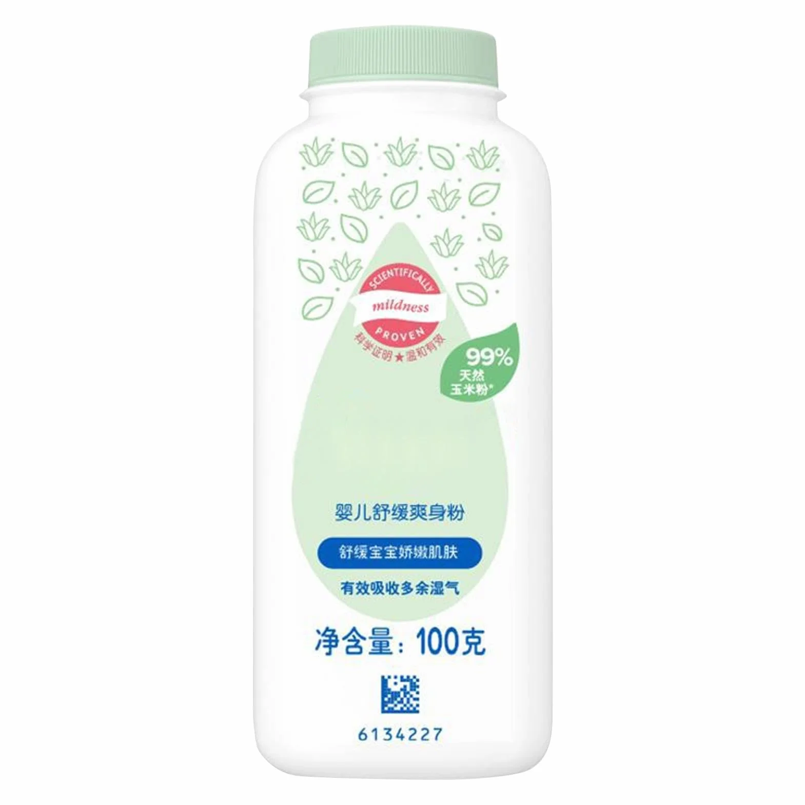 Amidon de maïs pour le corps - Poudre de talc pour bébé 100g ingrédients végétaux