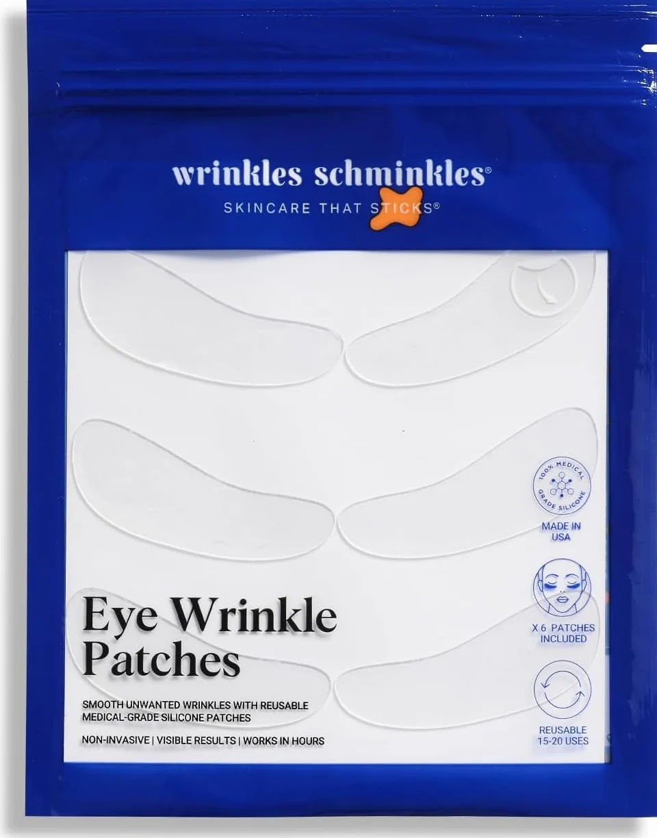 Lot de 3 paires de patchs anti-rides réutilisables en silicone de qualité médicale pour les yeux