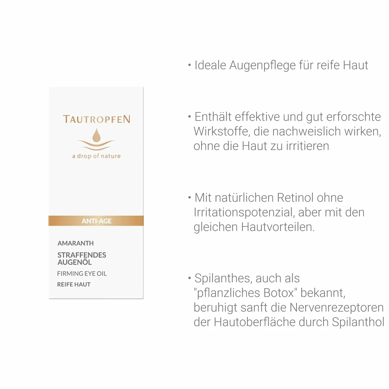 Huile contour des yeux bio rétinol 15 ml - Hydratation intense, raffermissement et lissage - Régénération naturelle anti-âge