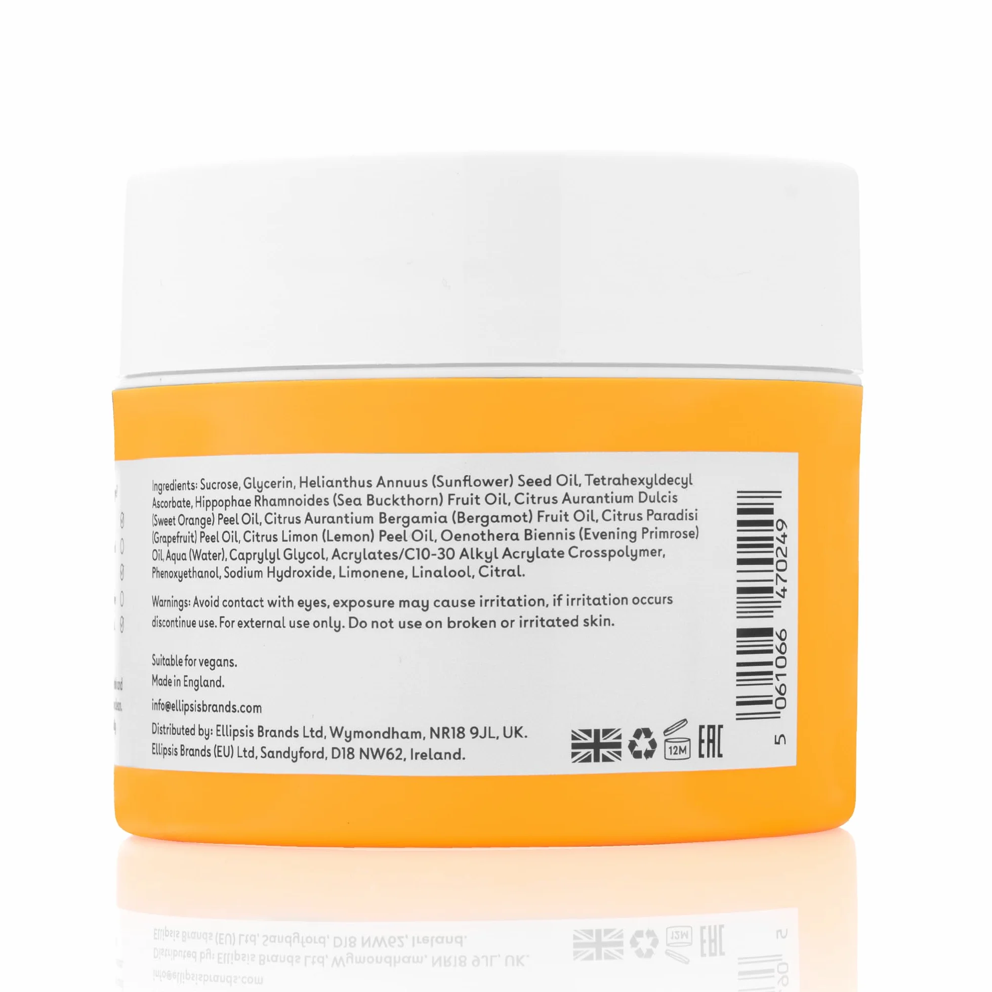 Gommage corporel à la vitamine C exfoliant éclaircissant hydratant au sucre 200 ml