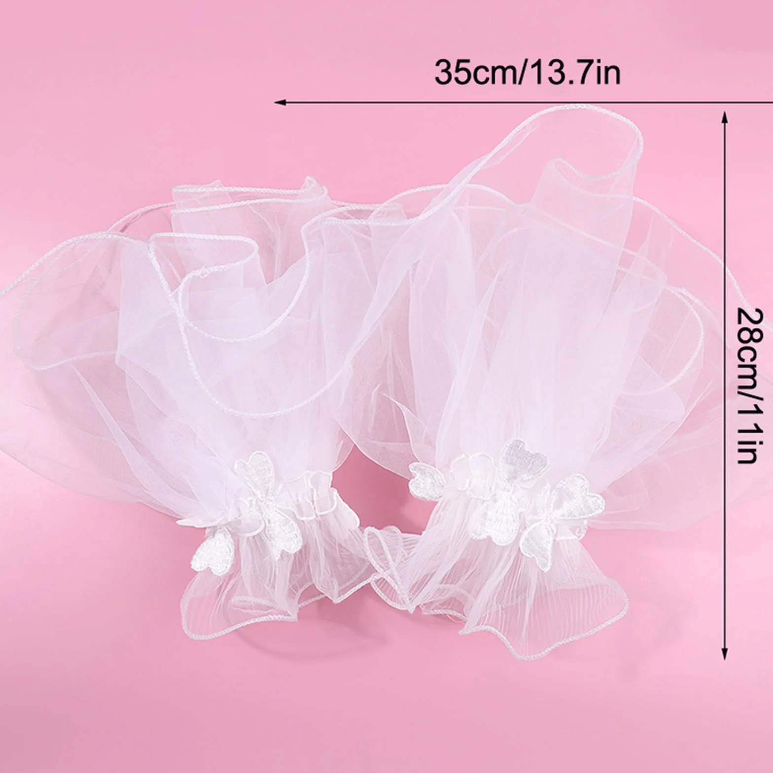 Manchettes en dentelle moelleuses, accessoires de manucure décoratifs