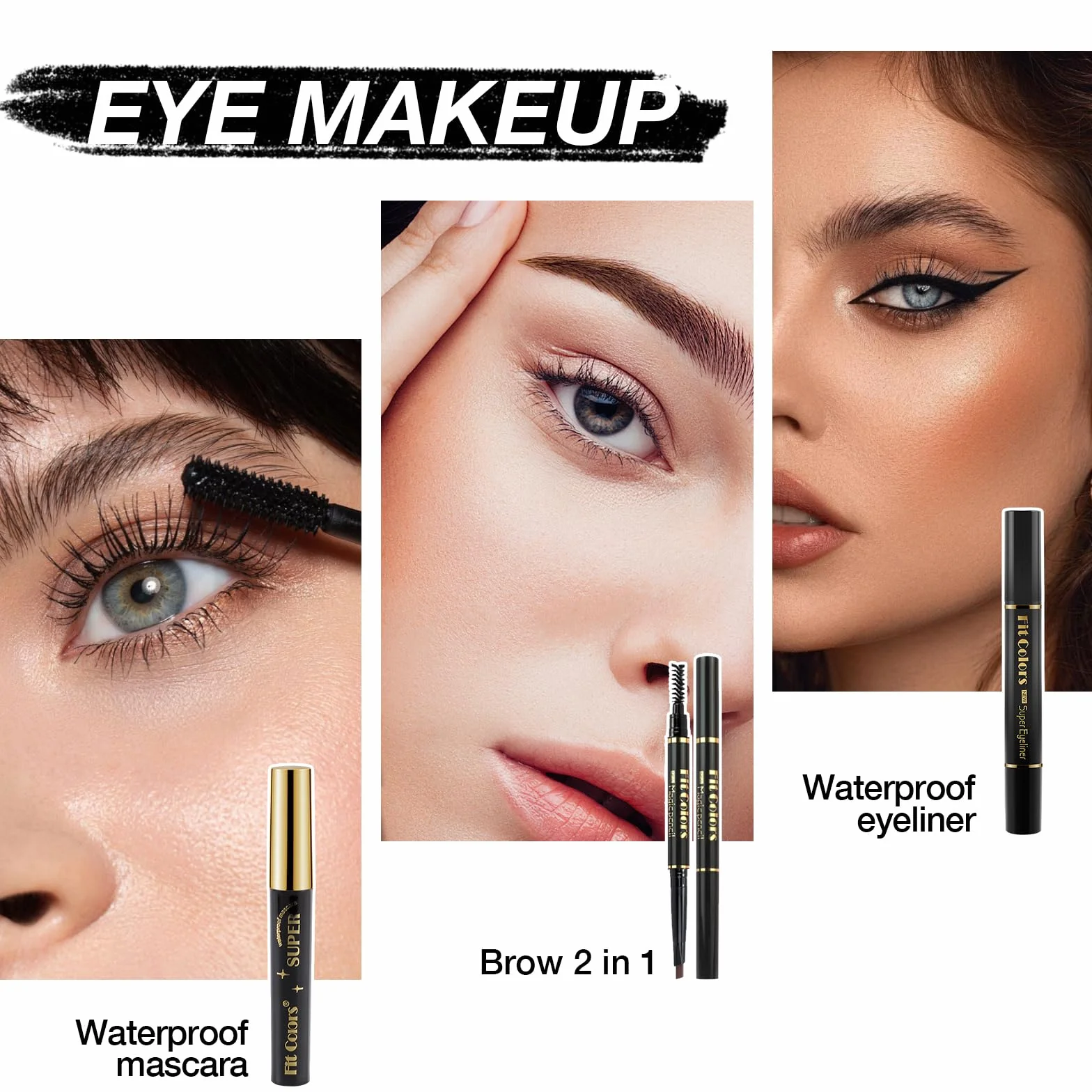 Proamate Ensemble de maquillage tout-en-un, kit de démarrage cosmétique avec sac de rangement portable, palette de maquillage de voyage, fard à paupières, fond de teint, brillant à lèvres, ensemble de