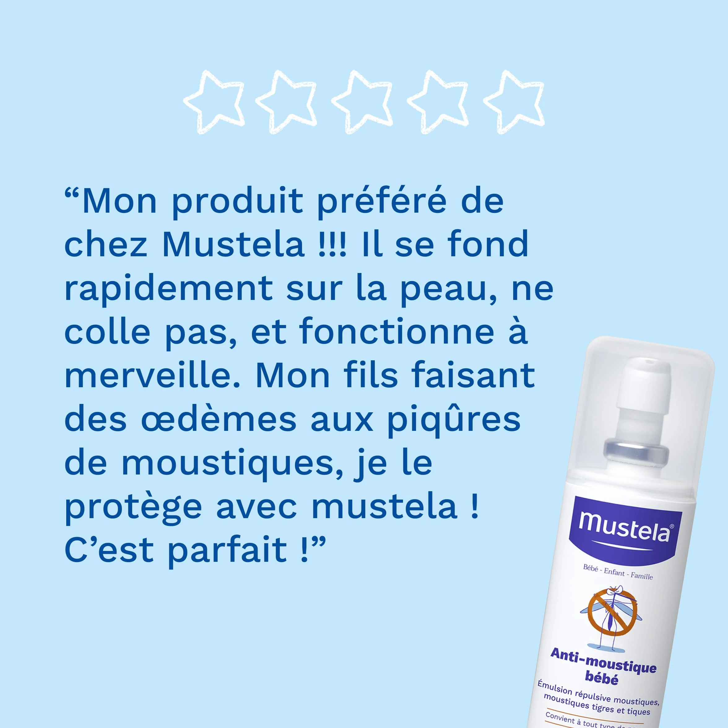 Mustela Lotion Anti Moustique Bébé IR3535® Protection Moustiques Tiques Sans Parfum 8h