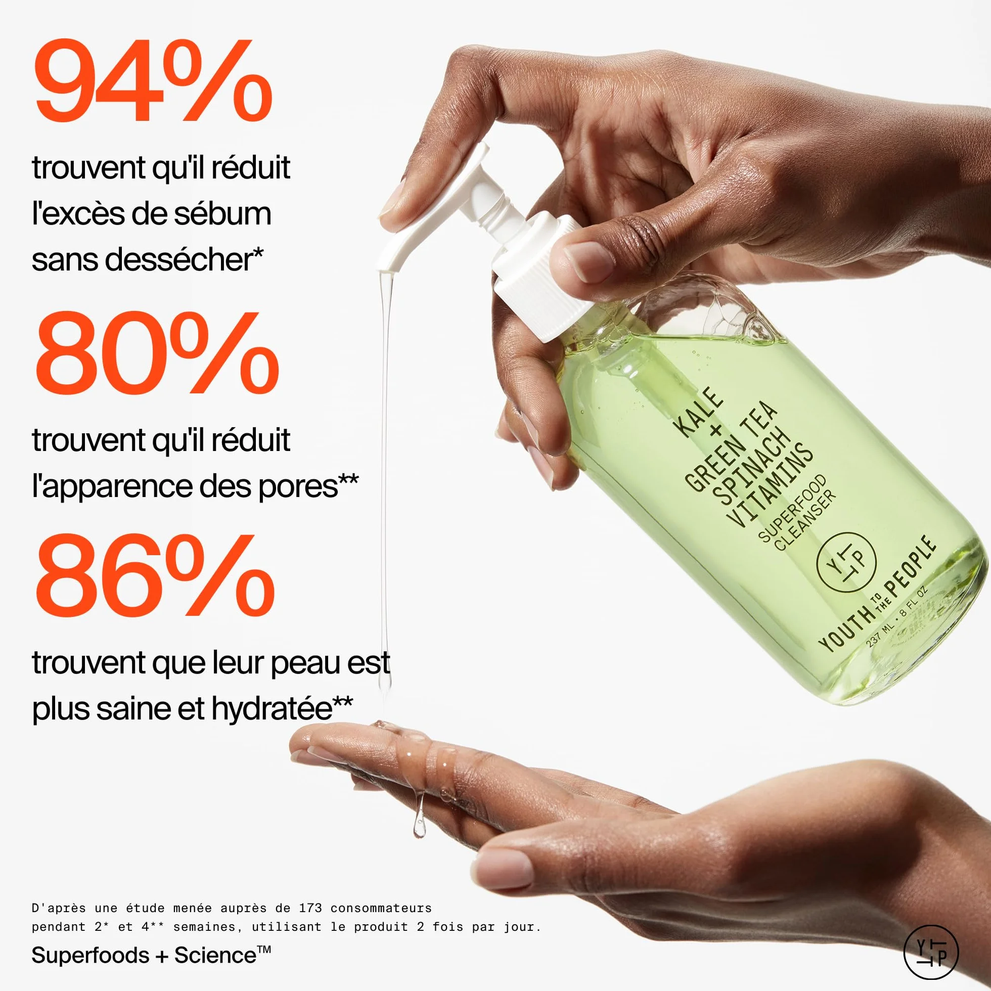 Youth To The People Superfood Cleanser, Nettoyant Visage, Recharge 500 ml