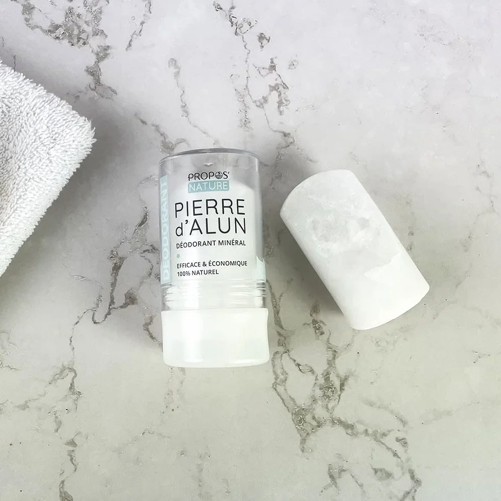 Déodorant Minéral Pierre d'Alun Bio 115 g 100% naturel Sans Alcool Sans Parfum