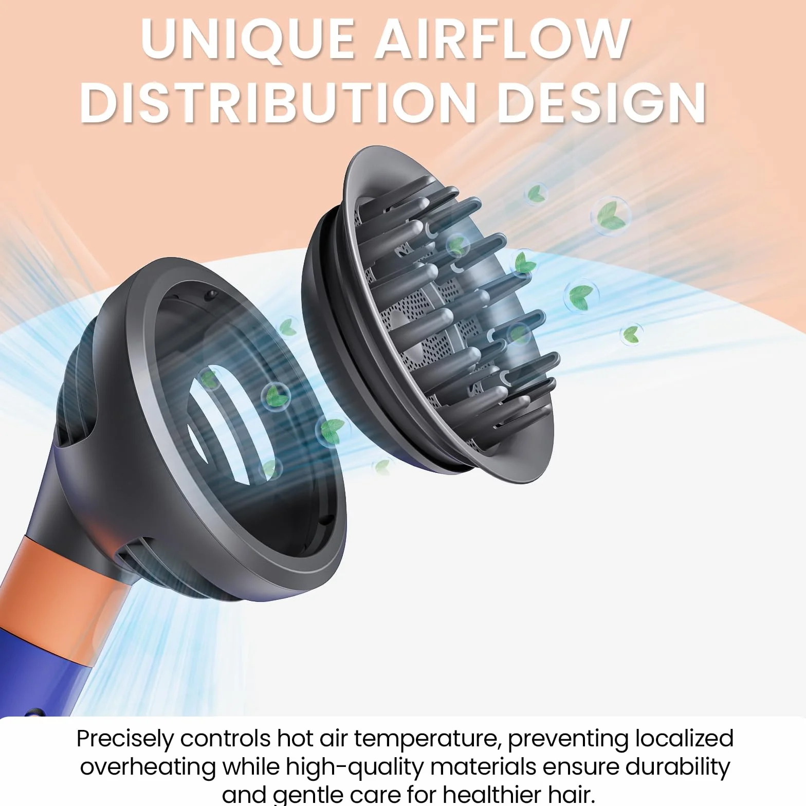 Diffuseur Boucle pour Dyson Airwrap HS01 HS05, Accessoire à Double Mode Dôme & Diffusé, Compatible avec Tous les Modèles Dyson Airwrap