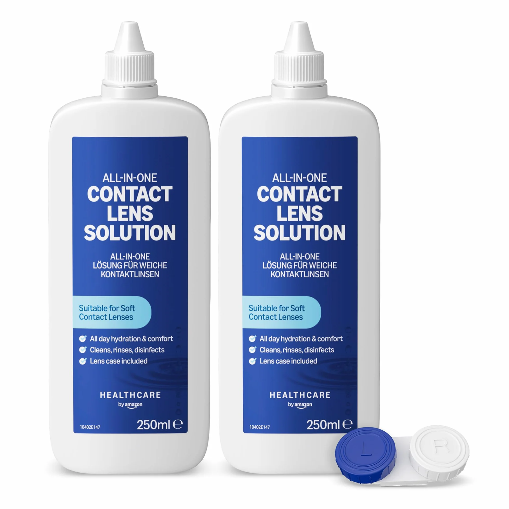 Healthcare by Amazon Solution lentilles de contact tout-en-un 2 x 250 ml