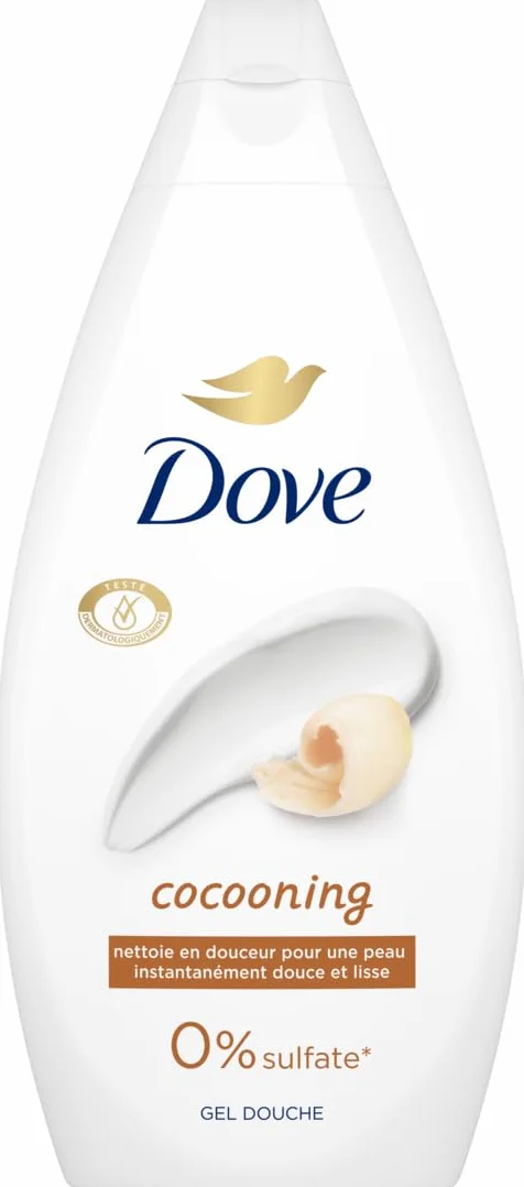 Dove Gel Douche Essentiel Cocooning 2x 450ml Testé Dermatologiquement 0% Sulfate