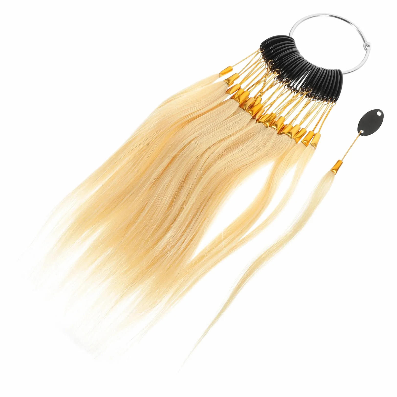 Échantillons de Cheveux Réels 30pcs pour Test de Coloration Capillaire, Facile à Transporter, pour Salons de Beauté et Coiffure Professionnelle