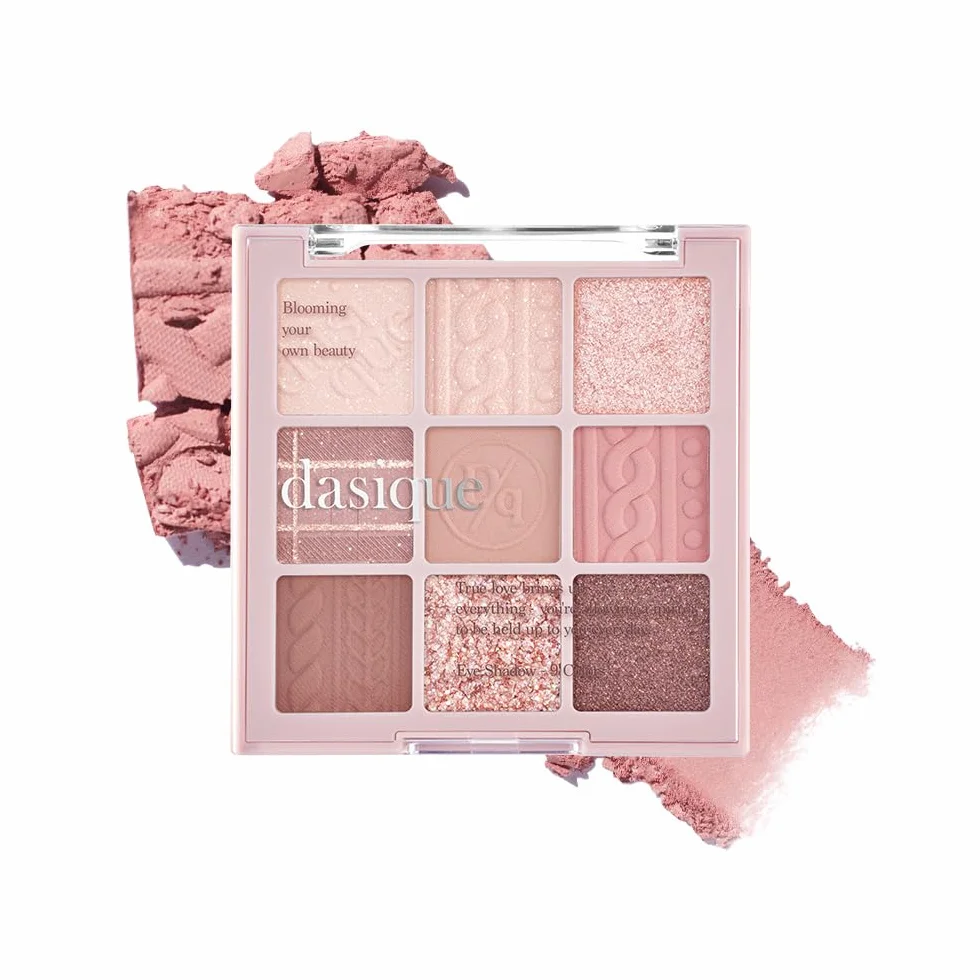 dasique Palette d'ombres #16 Violet Knit l Végétalien, sans cruauté envers les animaux l 9 nuances mélangeables dans des finitions mates et chatoyantes avec de magnifiques perles