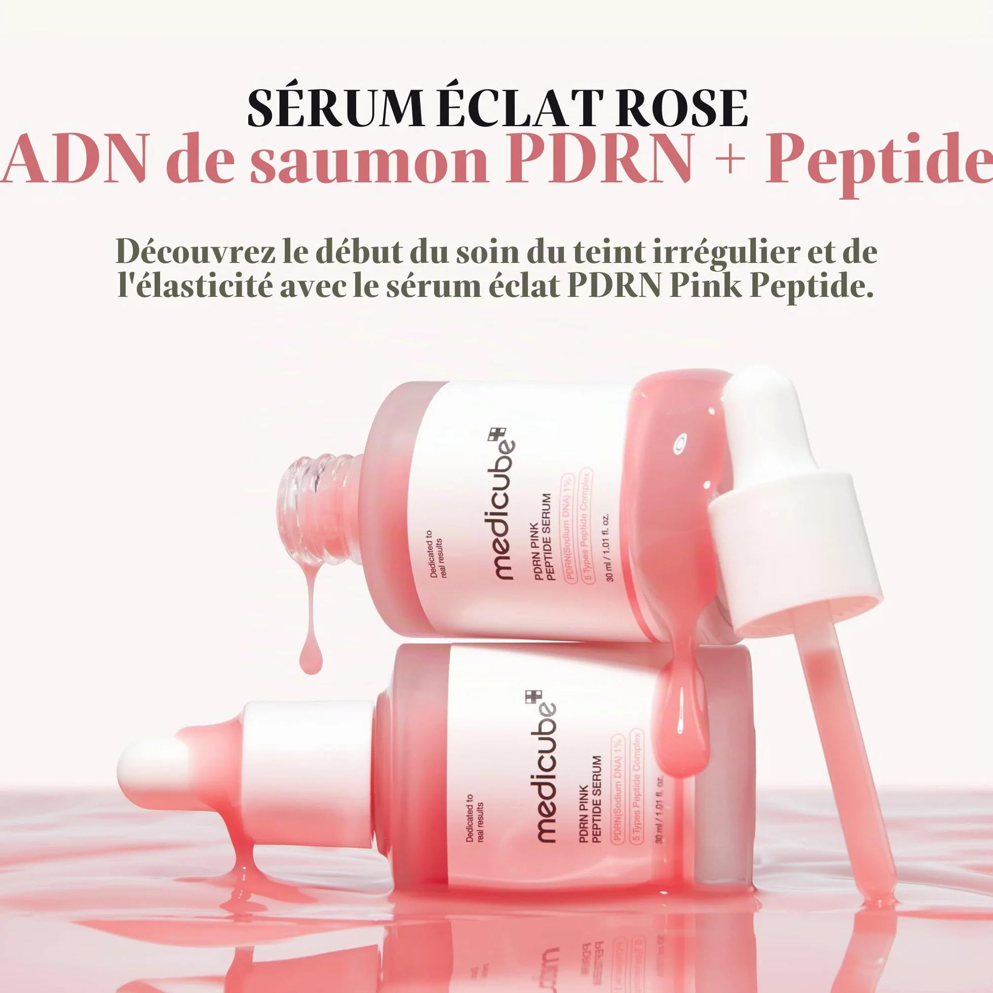 medicube Routine Éclat Ultime : Booster Pro Noir | Appareil Glass Glow 6-en-1 & Sérum Pink PDRN 30ml | Éclat & Élasticité | Idée Cadeau Femme
