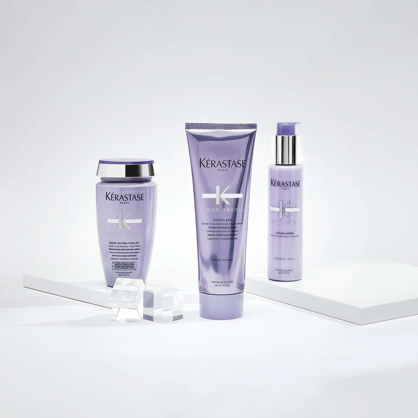 Kerastase Blond Absolu Bain Ultra-Violet Shampoing Déjaunisseur Cheveux Blonds Froids Blancs Gris 250 ml