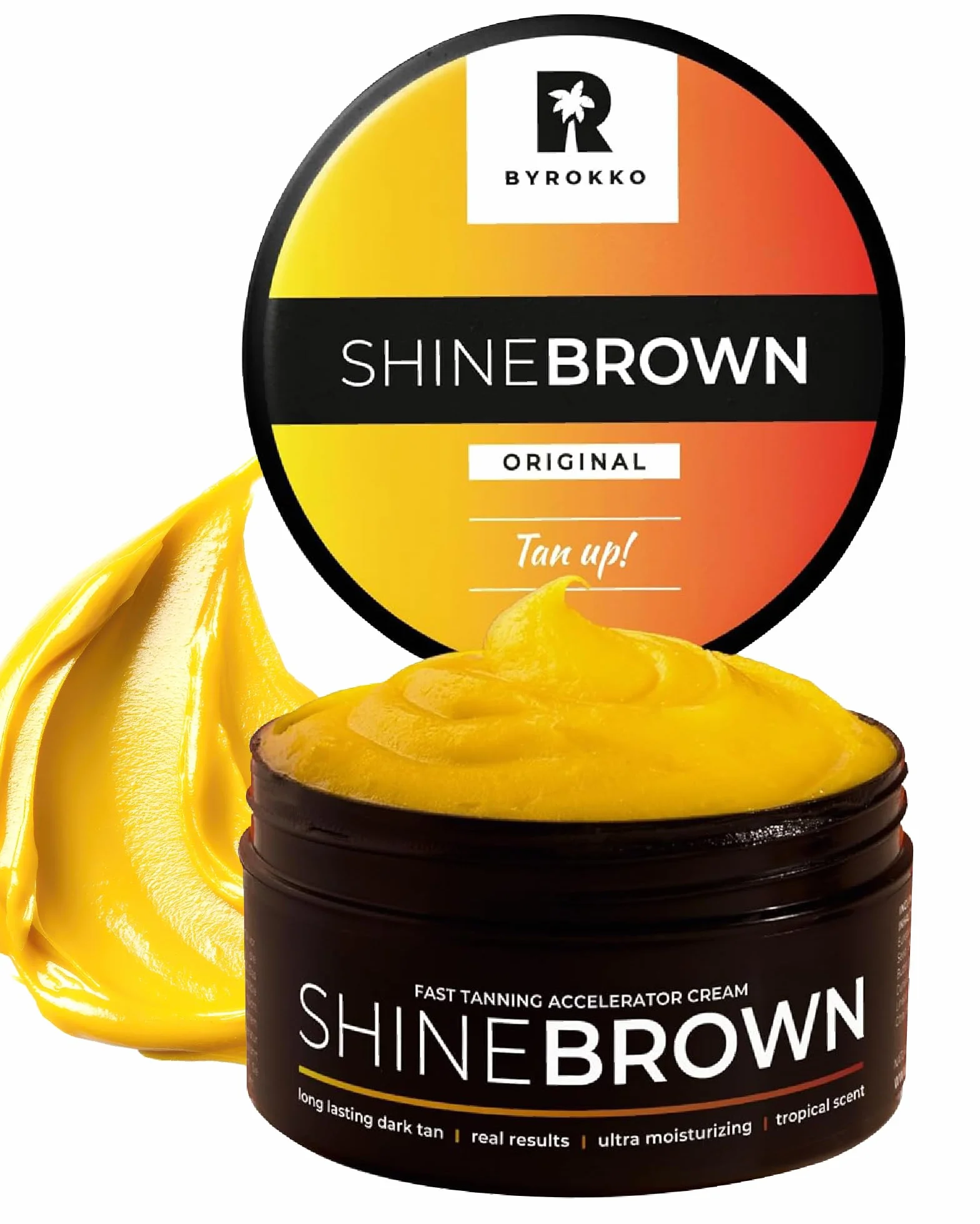 BYROKKO Shine Brown Huile Bronzante 150 ml Accélérateur de Bronzage XXL Soleil Solarium