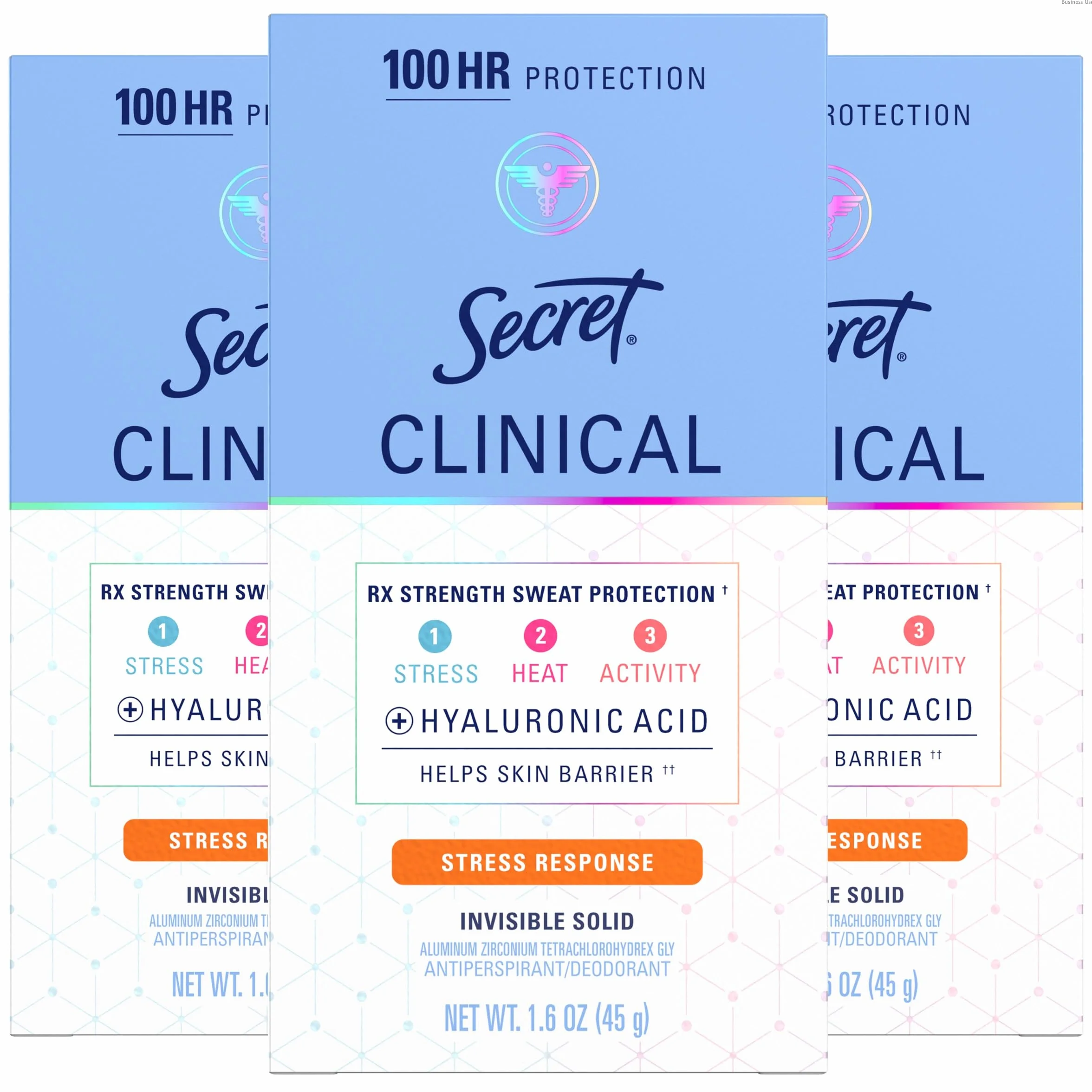 Clinical Strength Invisible Solid Stress Response Antiperspirant/Deodorant 1.6 oz by Secret
