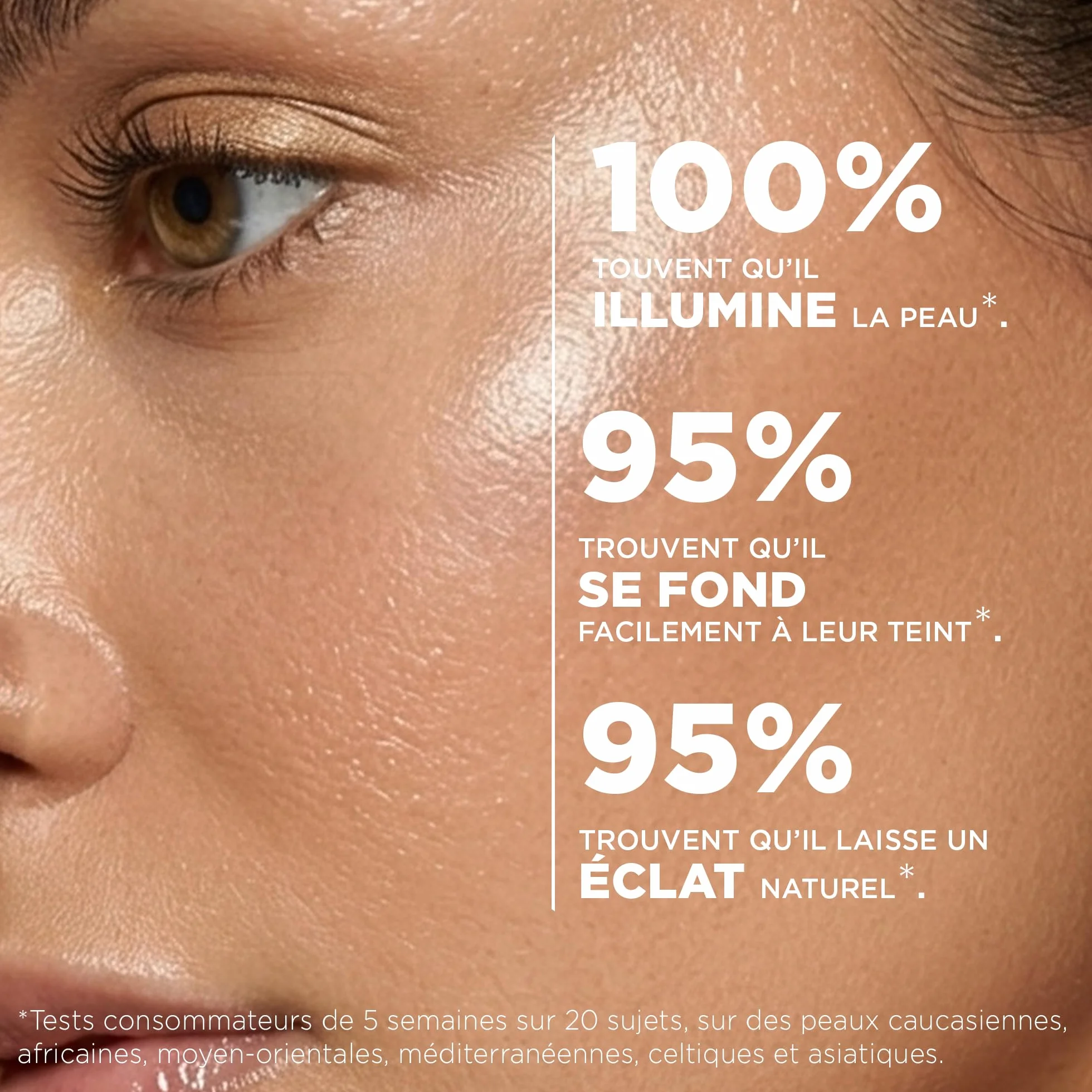 HUYGENS Élixir Perfecteur Illuminateur – Sérum Highlighter Liquide Effet Glow – Enlumineur de Teint Bio Hydratant – Eau de Source Marine, Aloe Vera & Nacres Dorées – 15 ml