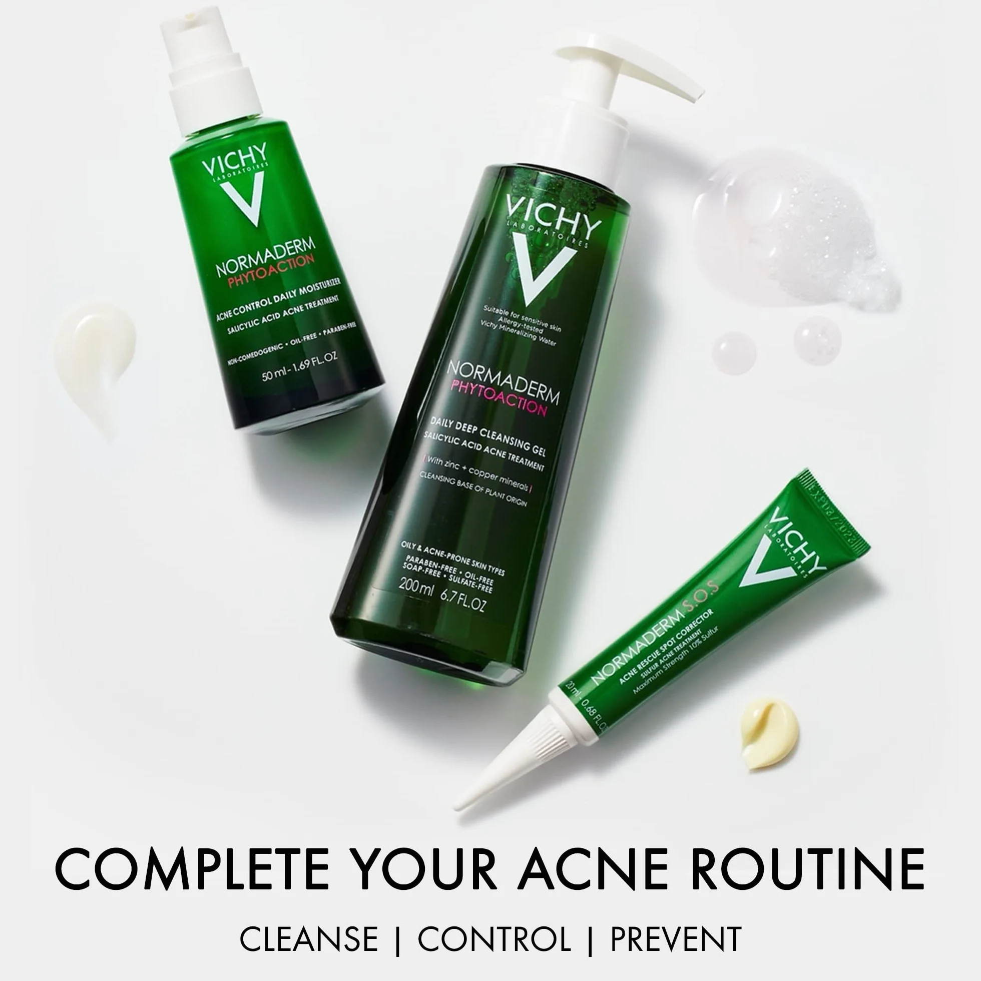 Vichy NORMADERM Pâte Anti Boutons SOS Au Soufre Niacinamide Acide Glycolique Anti Tâche Visage Purifie Apaise la Peau