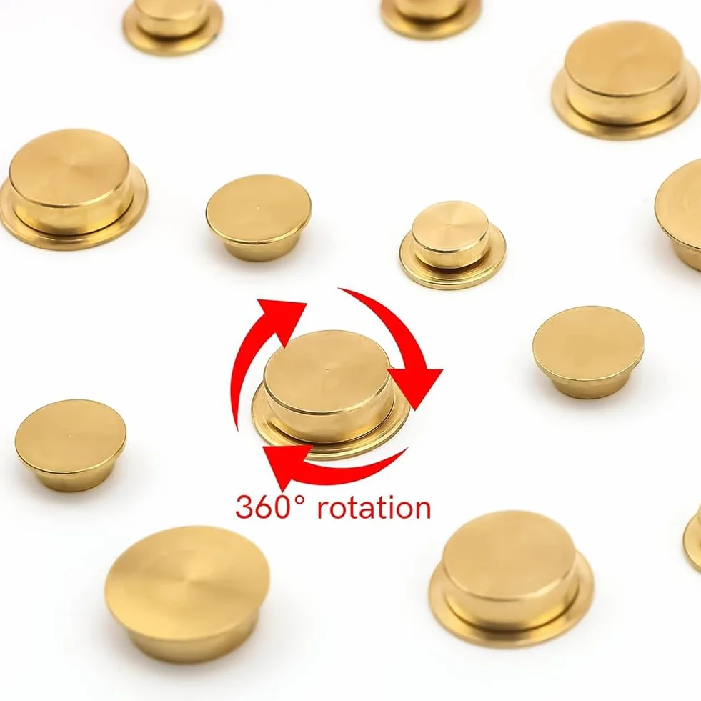 Lot de 20 Mini Roulements à Billes Rotatifs en Métal pour Loisirs Créatifs Nail Art Scrapbooking - Rotation Fluide à 360°