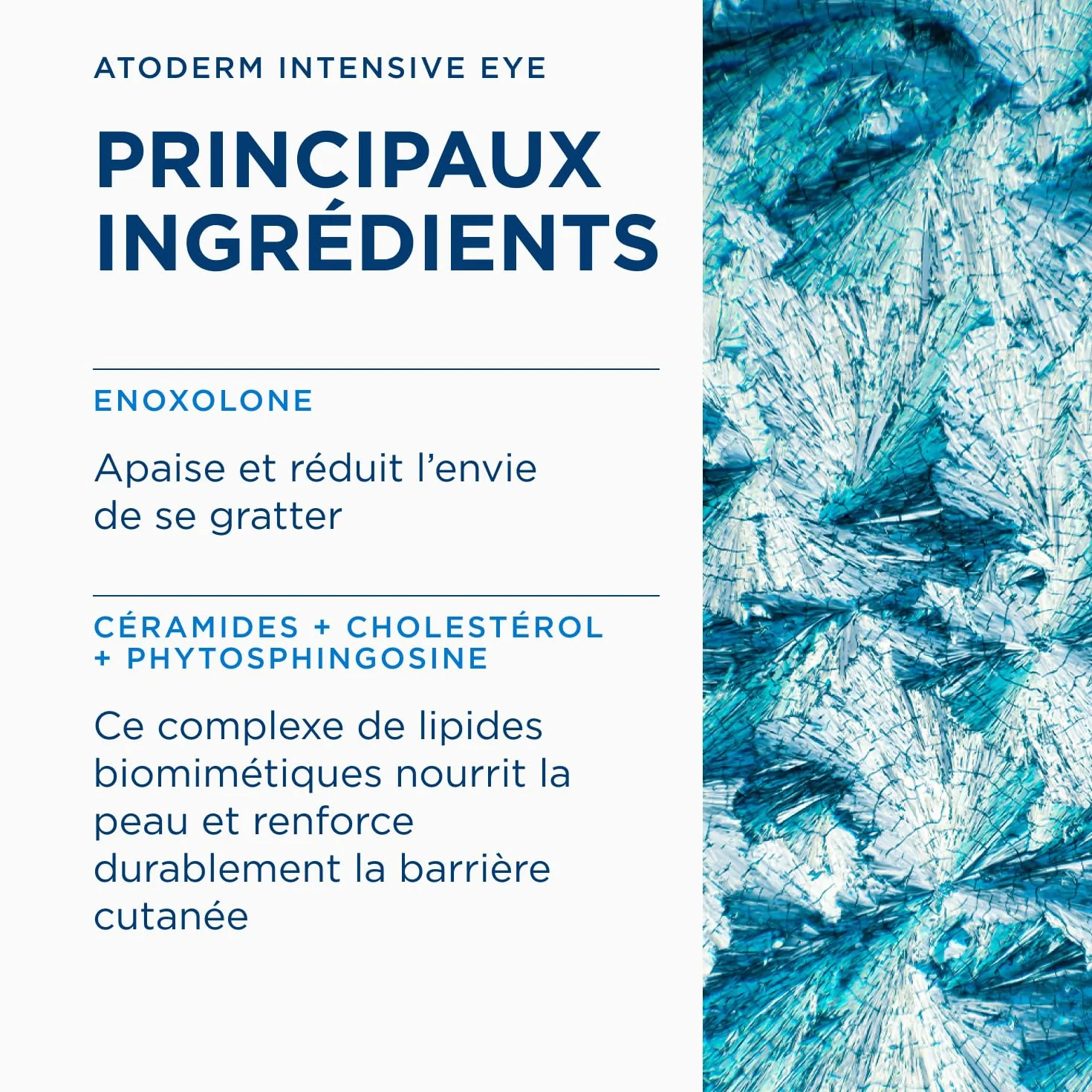 BIODERMA Atoderm Intensive Eye Soin 3-en-1 démaquillant apaisant réparateur paupières Peaux très sèches irritées atopique Tube 100 ml