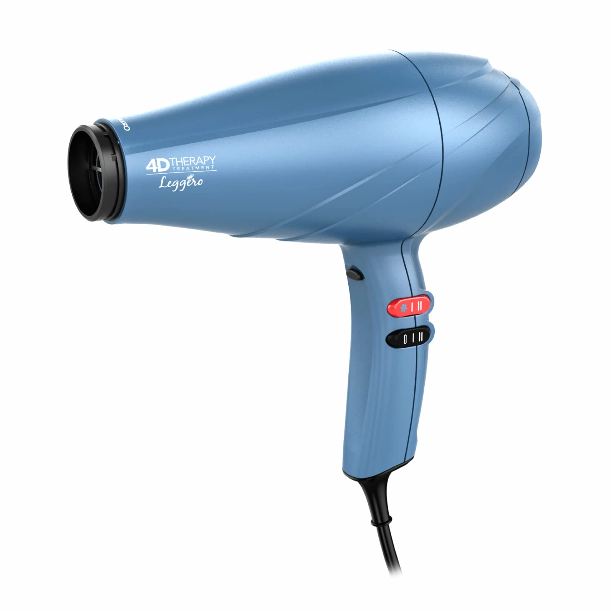 Gama Italy Professional - Leggero Ozone Ion 4D - Made in Italy - Moteur AC longue durée - 2400W de puissance - 4 avantages : Éclat, anti-frisottis, reconstruction, anti-âge - 535 g