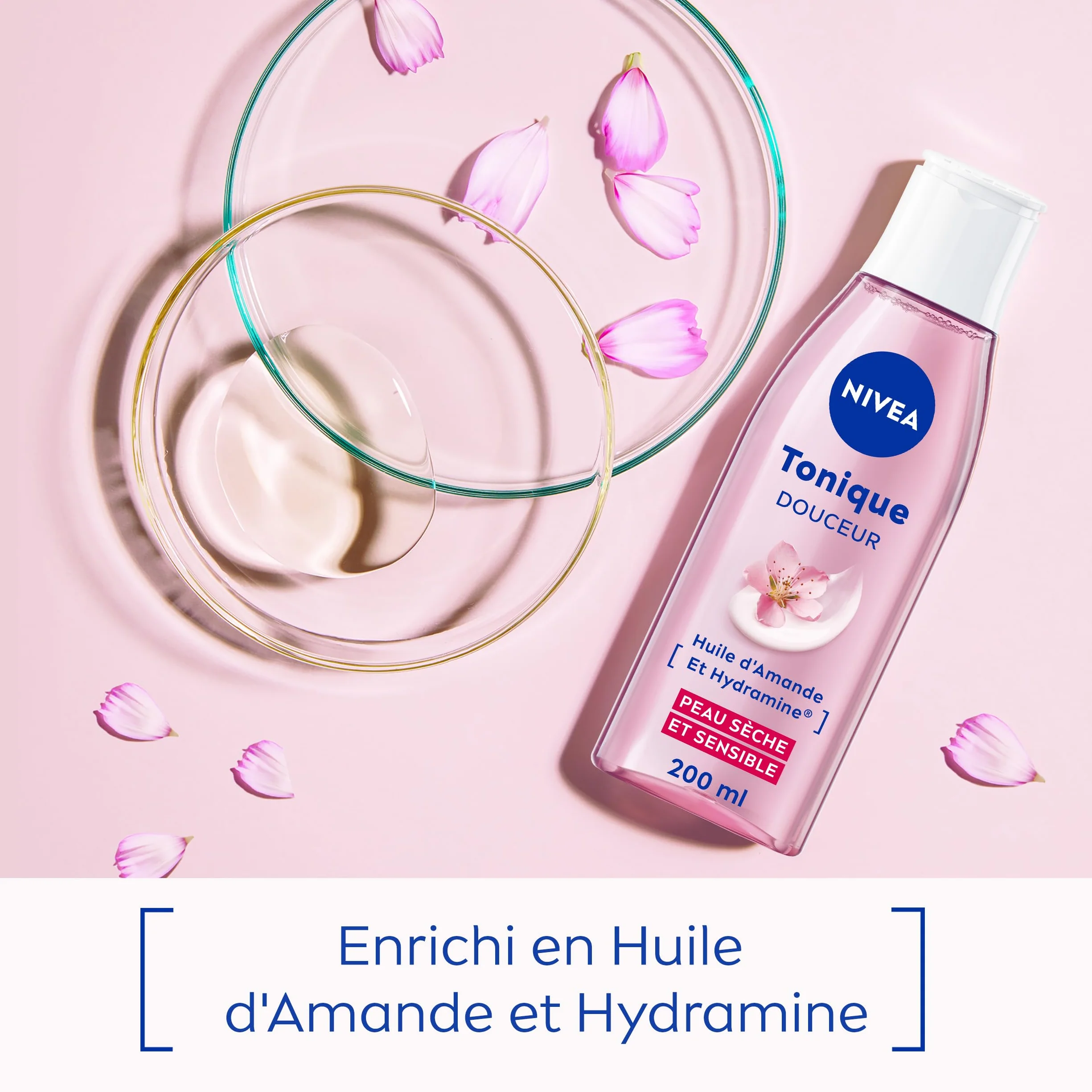NIVEA Tonique Douceur Nettoyant Visage Peaux Sèches Sensibles 200 ml