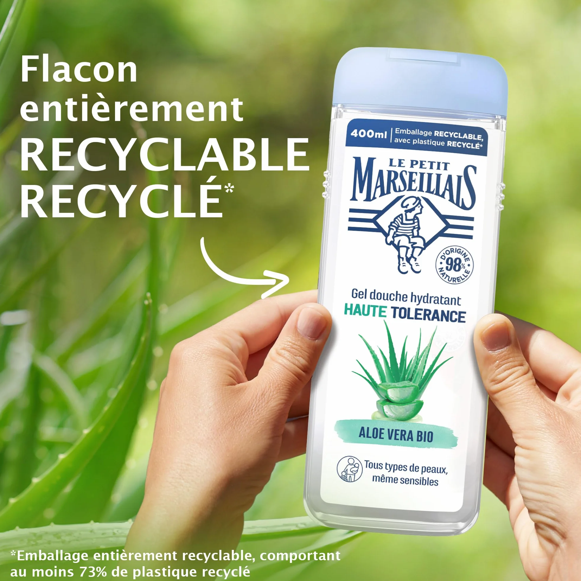Le Petit Marseillais Gel Douche Hydratant Aloe Vera Bio 400 ml