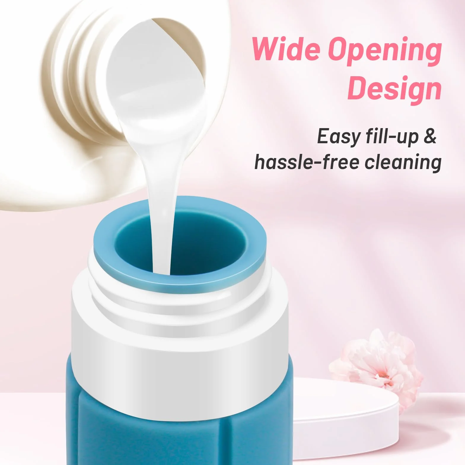 Alyvisun Flacon Voyage Silicone 4 Pièces 100ml Rechargeable Anti-fuite Vide Shampoing Lotion Cosmétiques