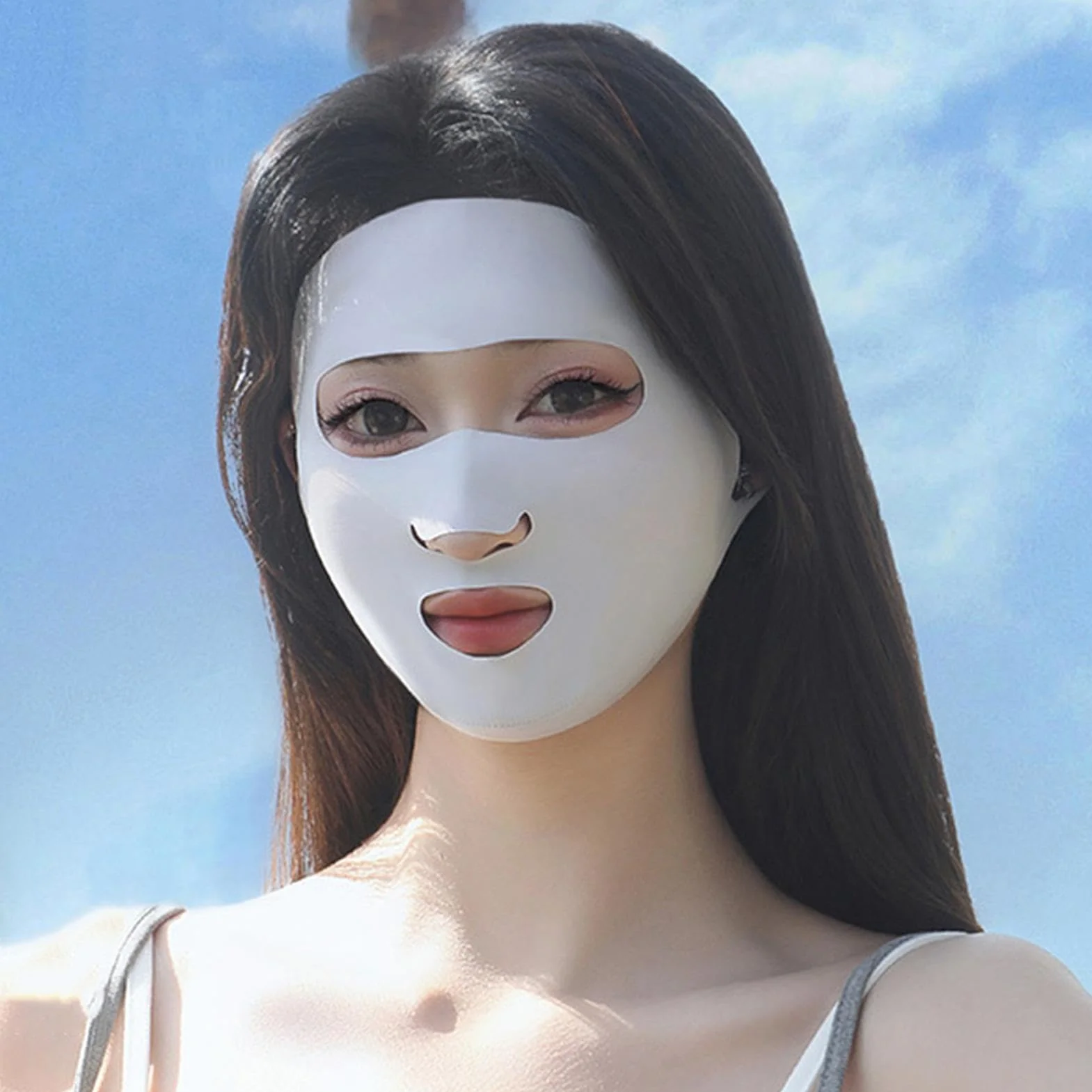 Manolyee Cache-Visage Anti-UV Protection Solaire Faciale Sports Extérieurs Course À Pied Cyclisme