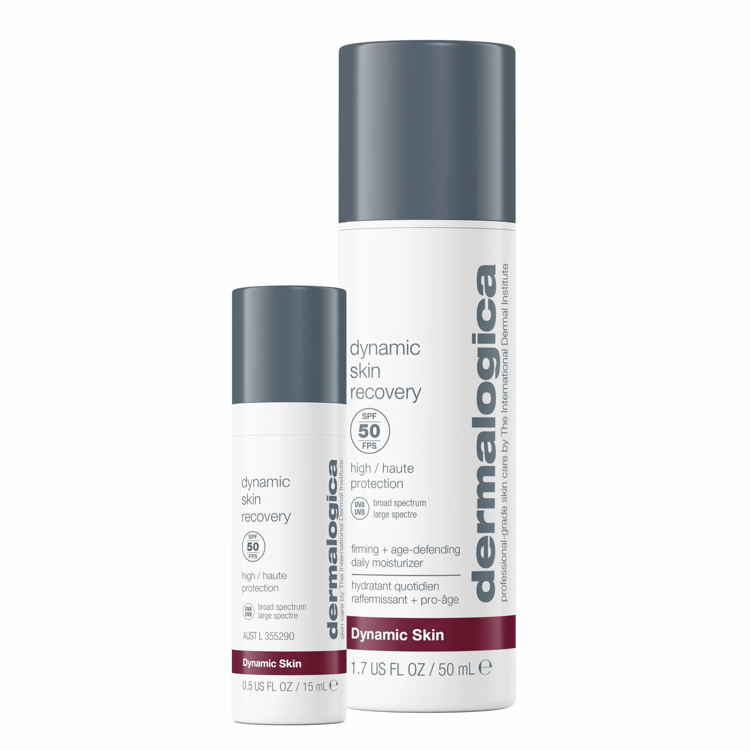 Dermalogica Dynamic Skin Recovery Soin Hydratant SPF50 65ml Lot | Soin hydratant quotidien SPF50 qui hydrate, raffermit et aide à protéger des signes visibles de l'âge.