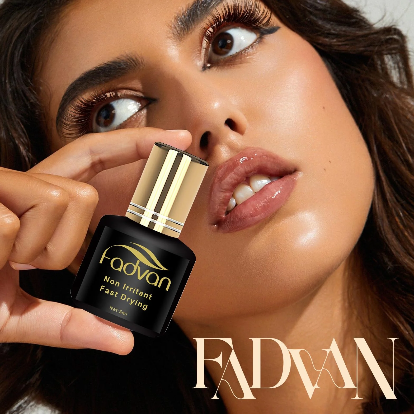 FADVAN Colle Extension de Cils Adhésif Hypoallergénique Séchage Rapide 5ML