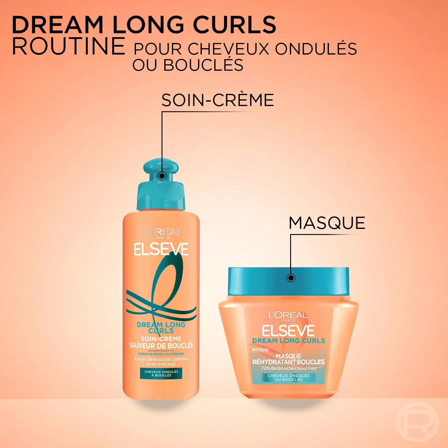 L’ORÉAL PARIS Elseve Dream Long Curls Masque Réhydratant Boucles 72H 290 ml