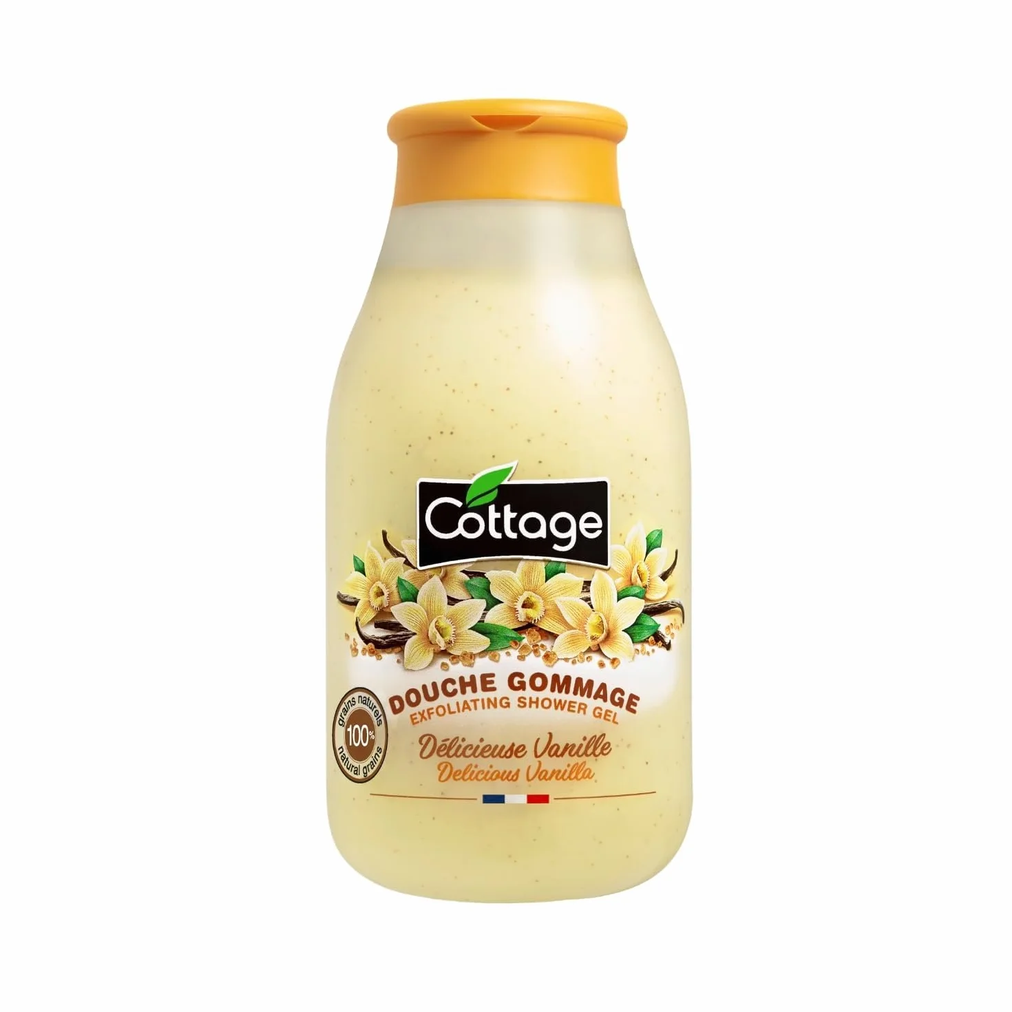 Cottage Douche Gommage Délicieuse Vanille Grains Exfoliants 100% Naturels, 1 Unité