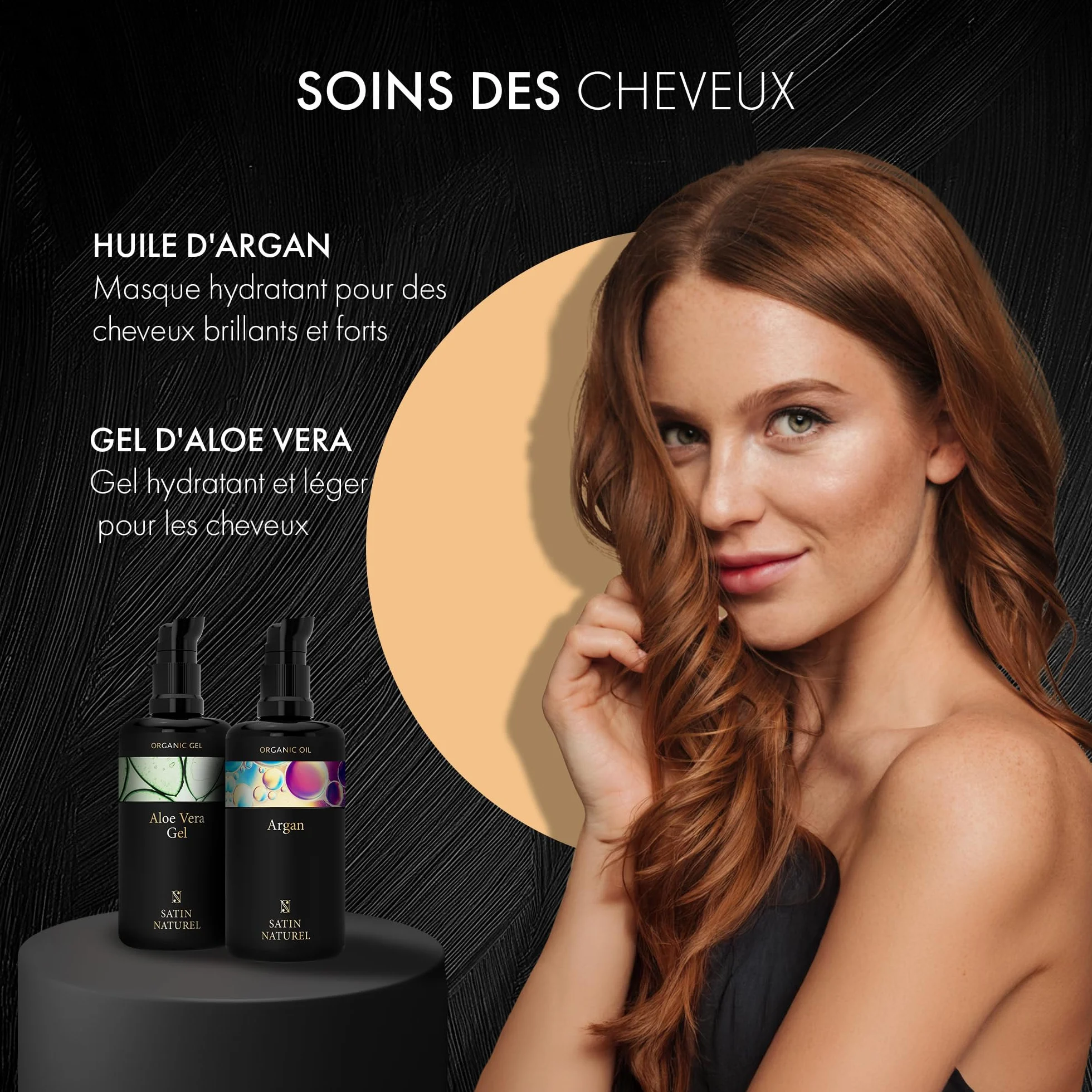 Satin Naturel Coffret Cadeau Femme 5x30ml Sérums Vitamine C Acide Hyaluronique Huile d'Argan Bio Gel Aloe Vera Crème Hydratante Visage Soins Visage Anti-Âge