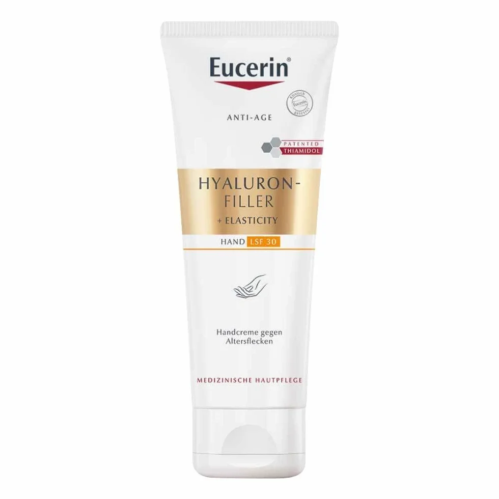 Eucerin Anti-Age Hyaluron-Filler +Elasticity Handcreme gegen Altersflecken, 75 ml