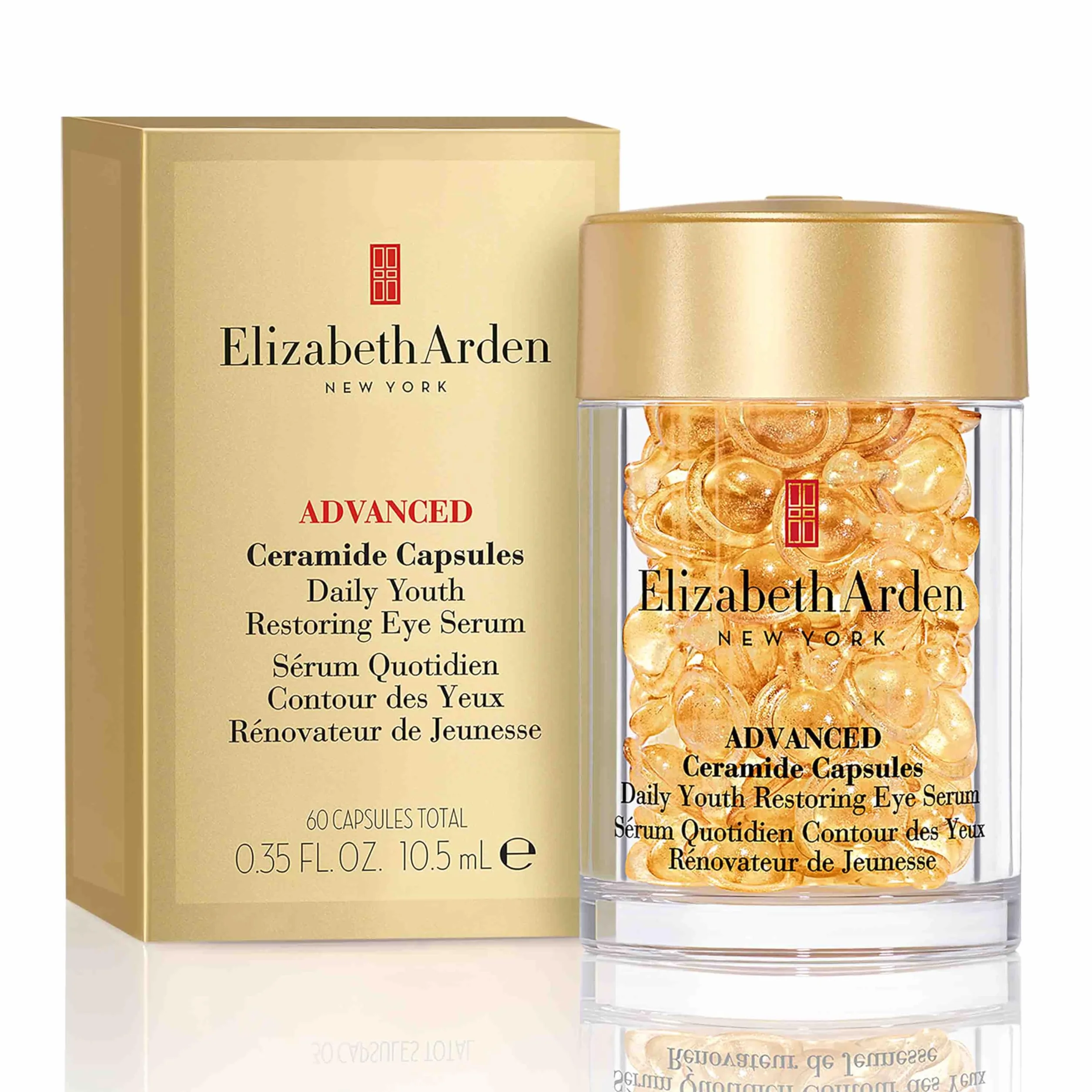 Elizabeth Arden, Advanced Ceramide Capsules, Sérum Contour des Yeux Rénovateur de Jeunesse, Soin pour le Visage, Soin Skincare Anti-Âge Quotidien
